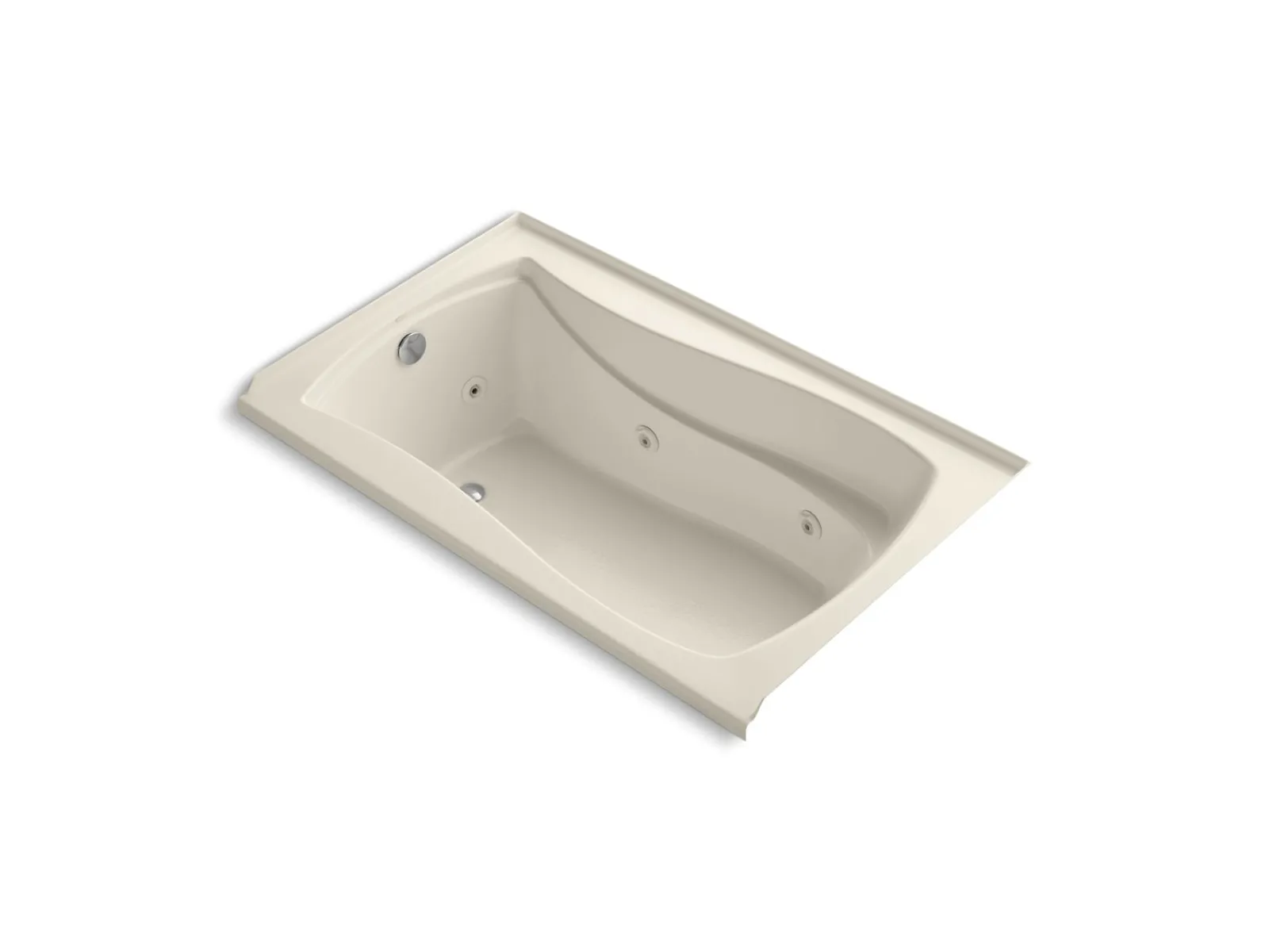 60" x 36" alcove whirlpool, left drain^Kohler Clearance
