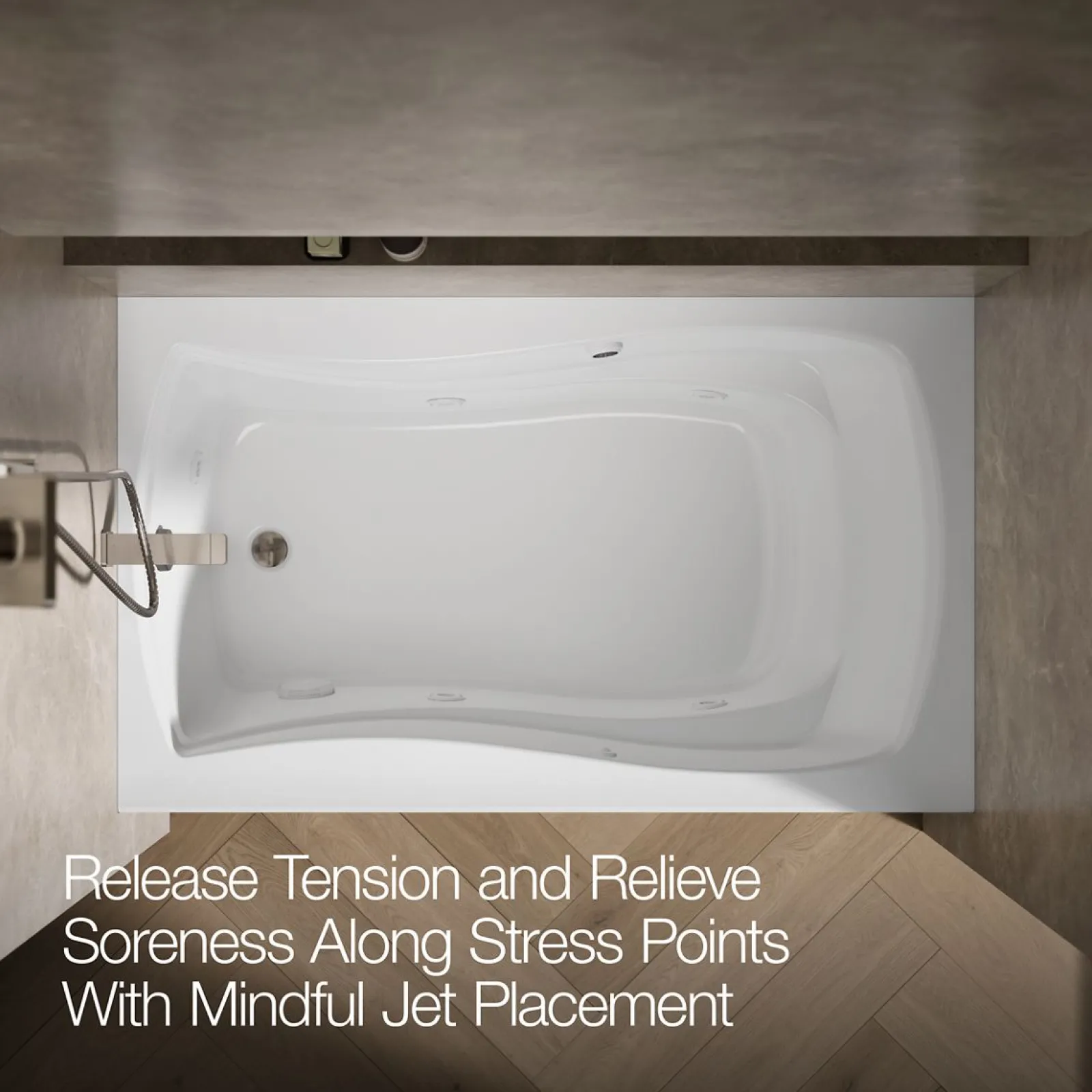 60" x 36" alcove whirlpool, left drain^Kohler Discount