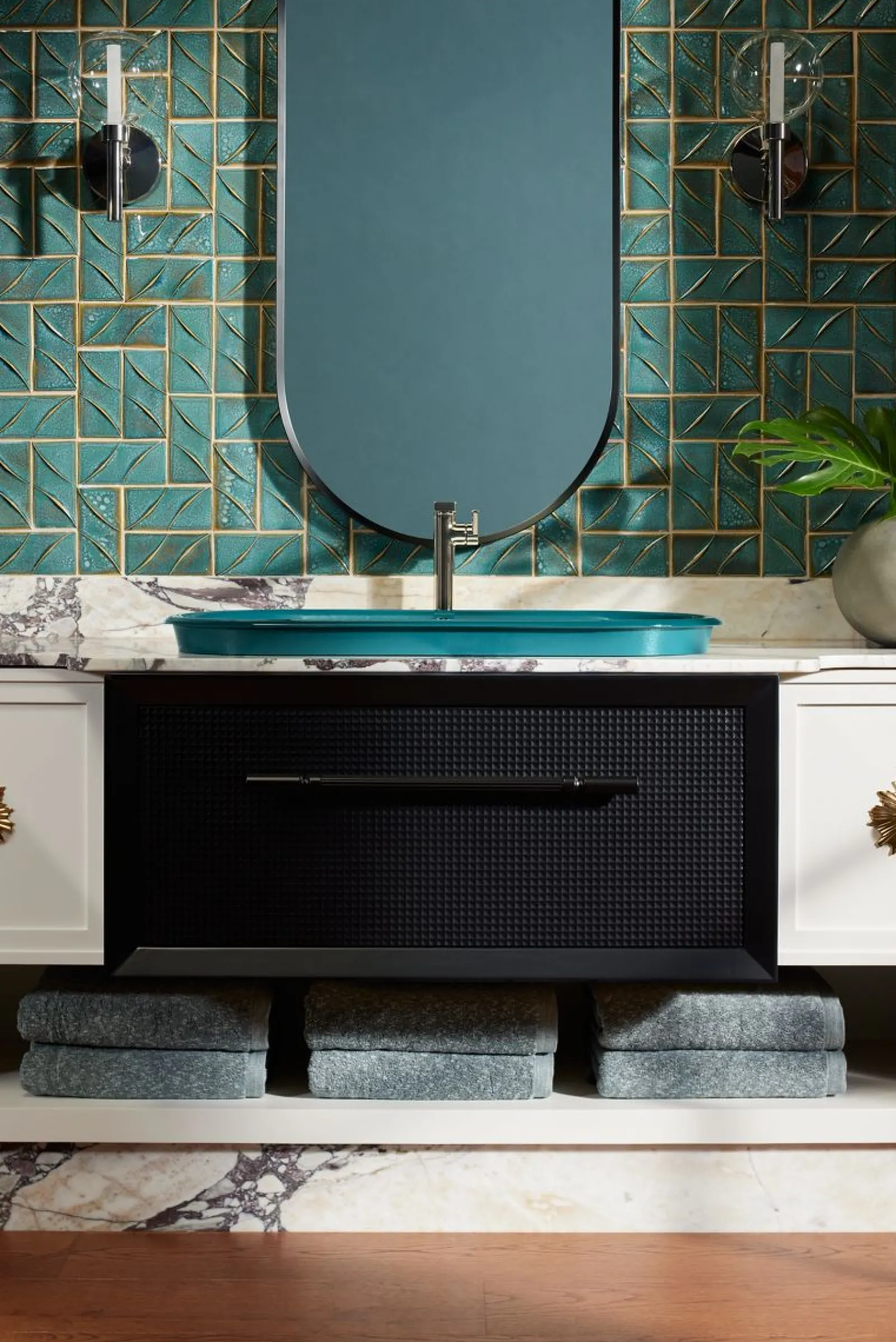 22" x 60" capsule framed mirror^Kohler Hot