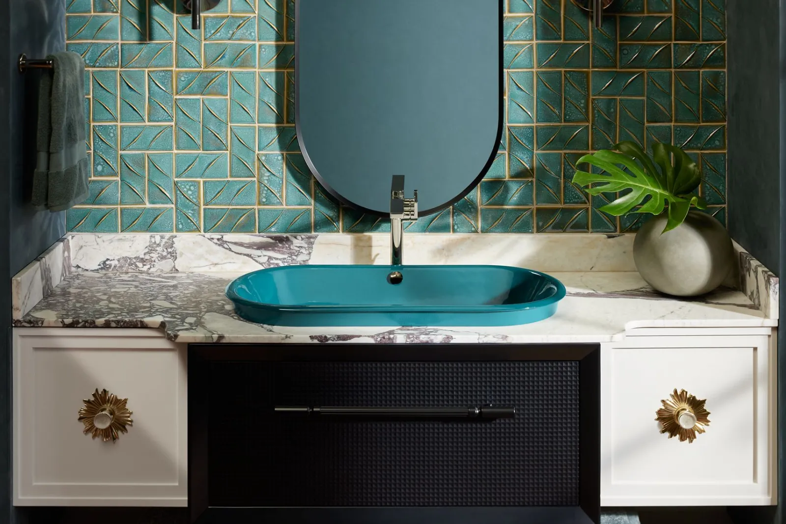 22" x 60" capsule framed mirror^Kohler Hot