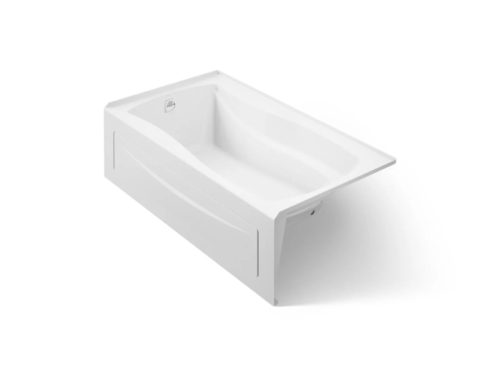 66" x 36" drop-in/alcove Heated BubbleMassage™ air bath, left drain^Kohler Hot