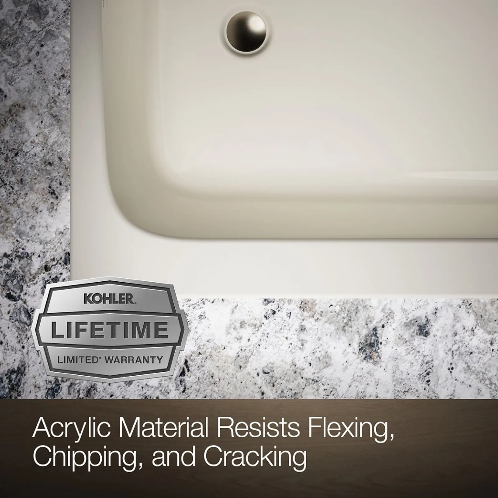 72" x 36" drop-in bath^Kohler New