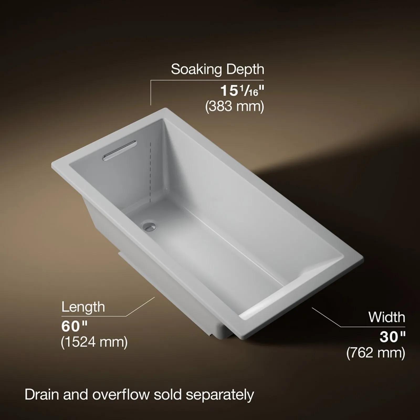 60" x 30" drop-in bath^Kohler Best