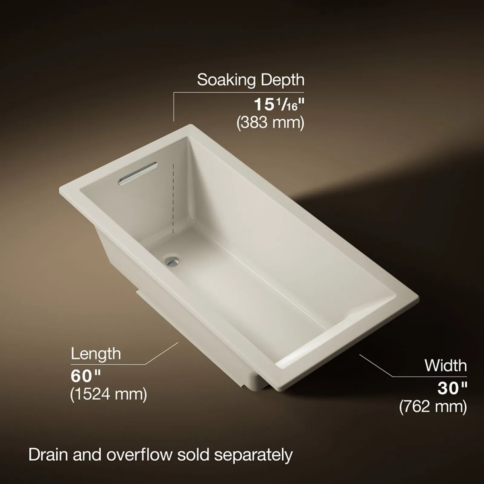 60" x 30" drop-in bath^Kohler Best