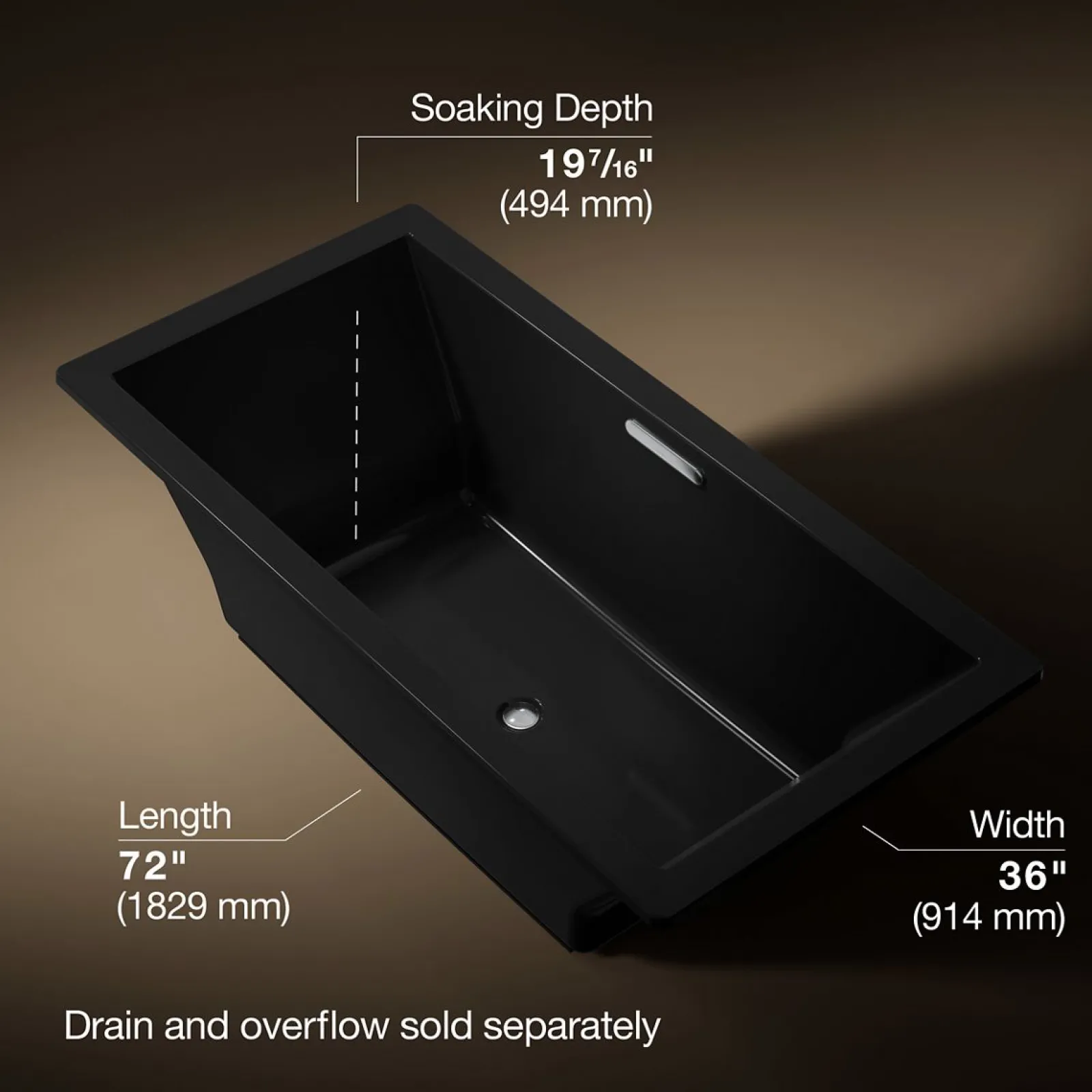 72" x 36" drop-in bath^Kohler Clearance