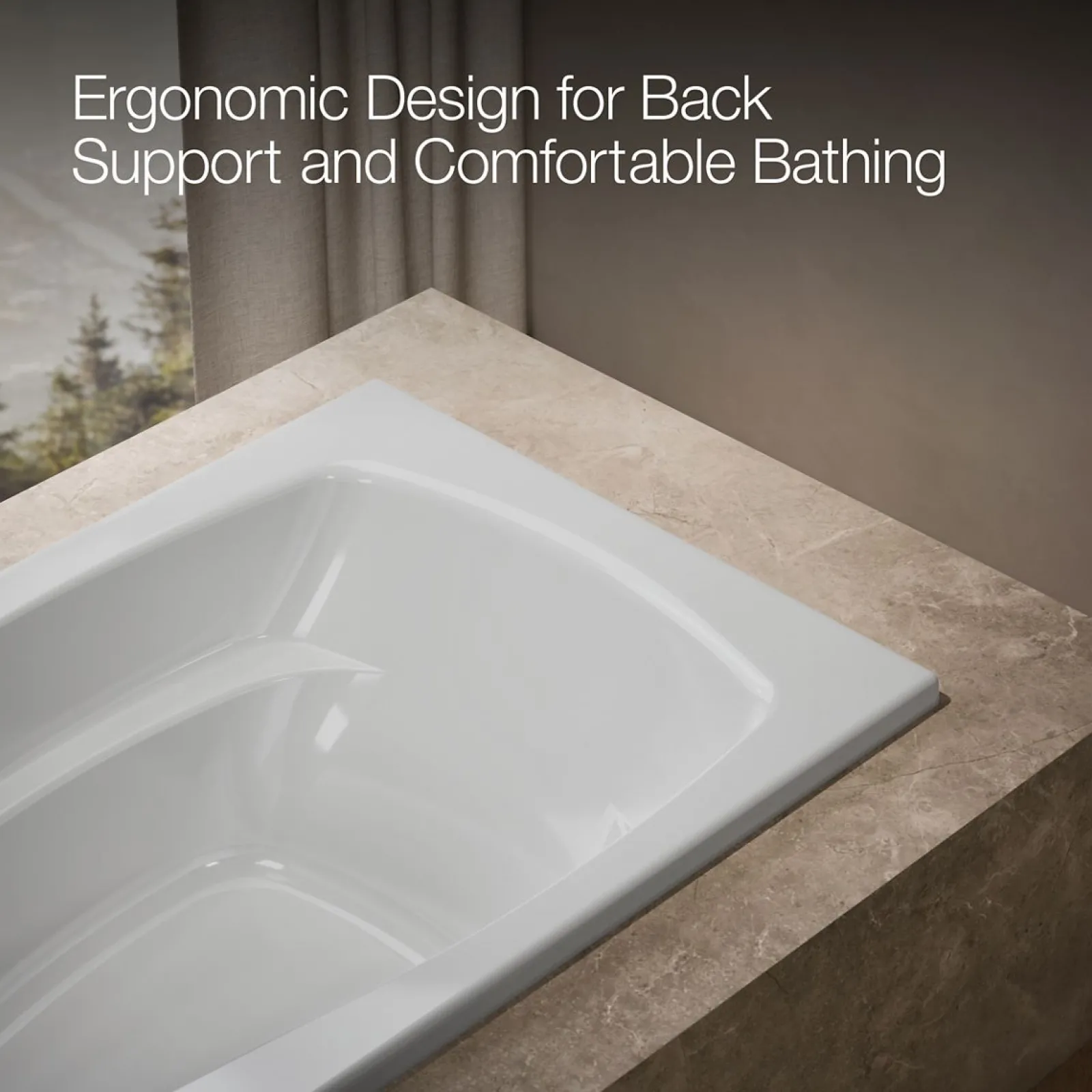 66" x 36" drop-in bath^Kohler Hot