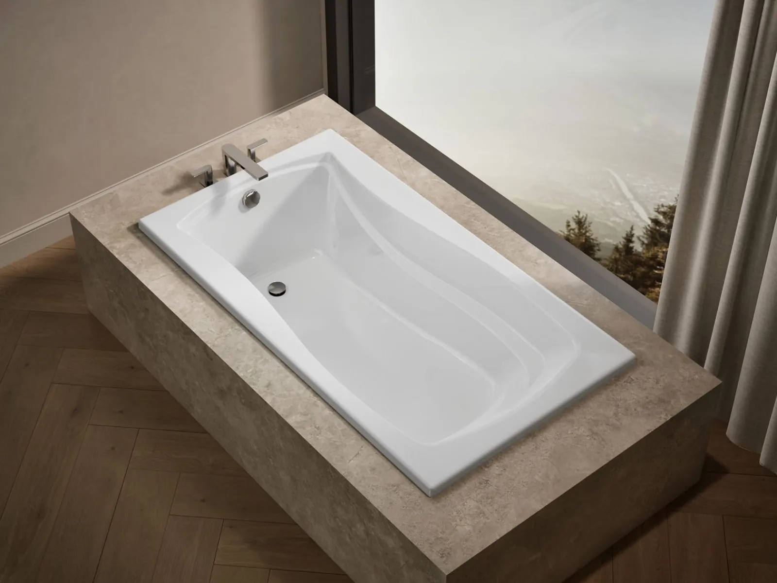 66" x 36" drop-in bath^Kohler Hot