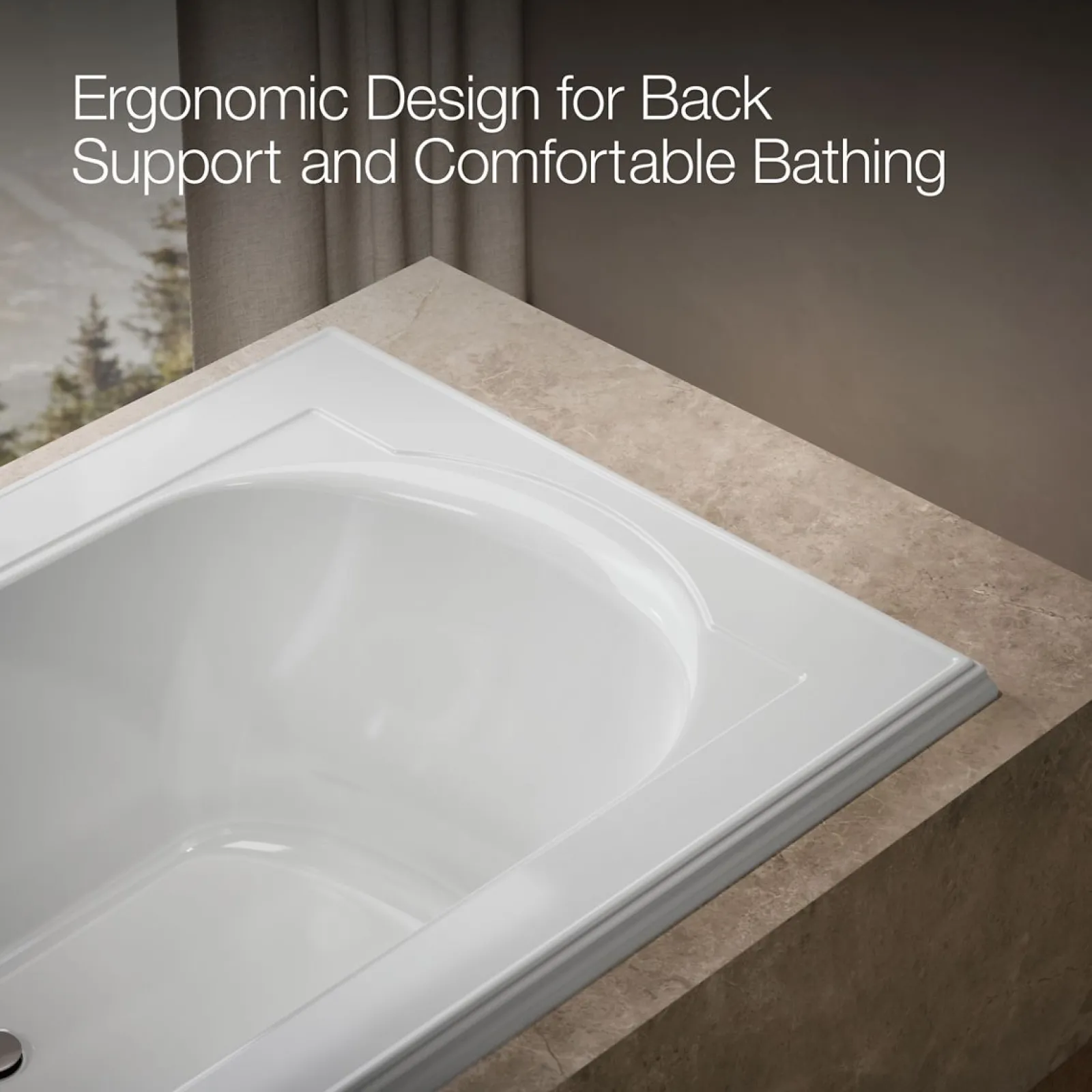 66" x 42" drop-in bath^Kohler Hot