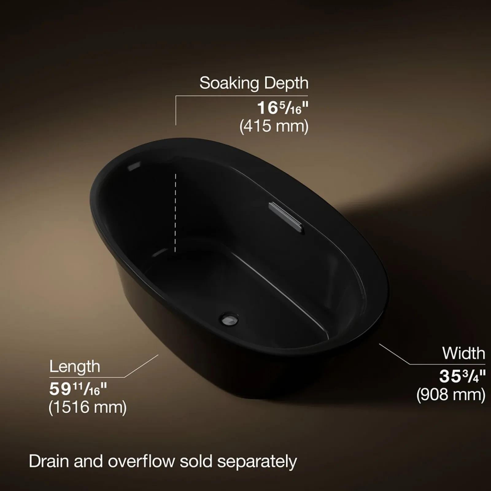 59-3/4" x 35-3/4" drop-in bath^Kohler Best