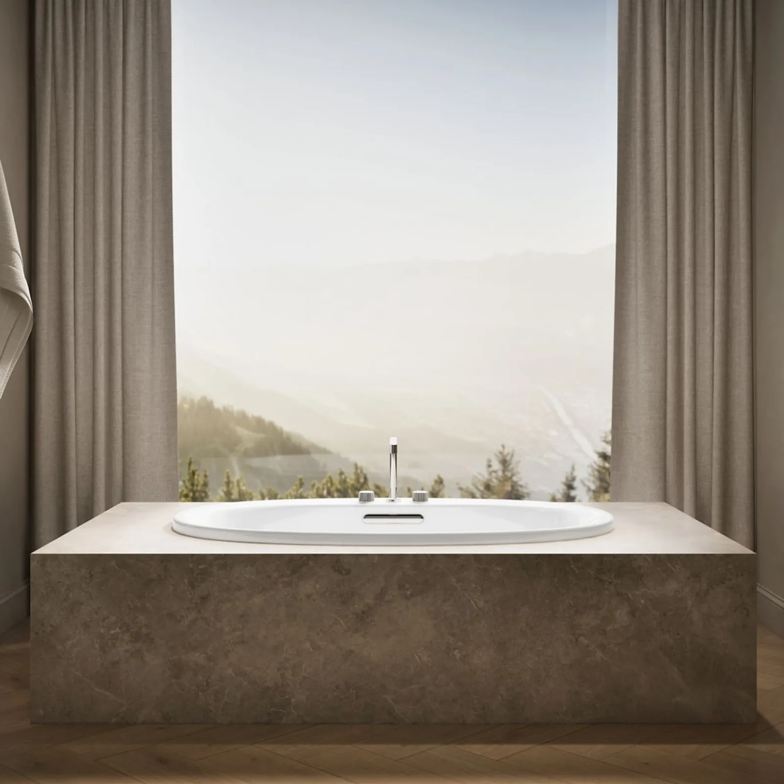 59-3/4" x 35-3/4" drop-in bath^Kohler Best