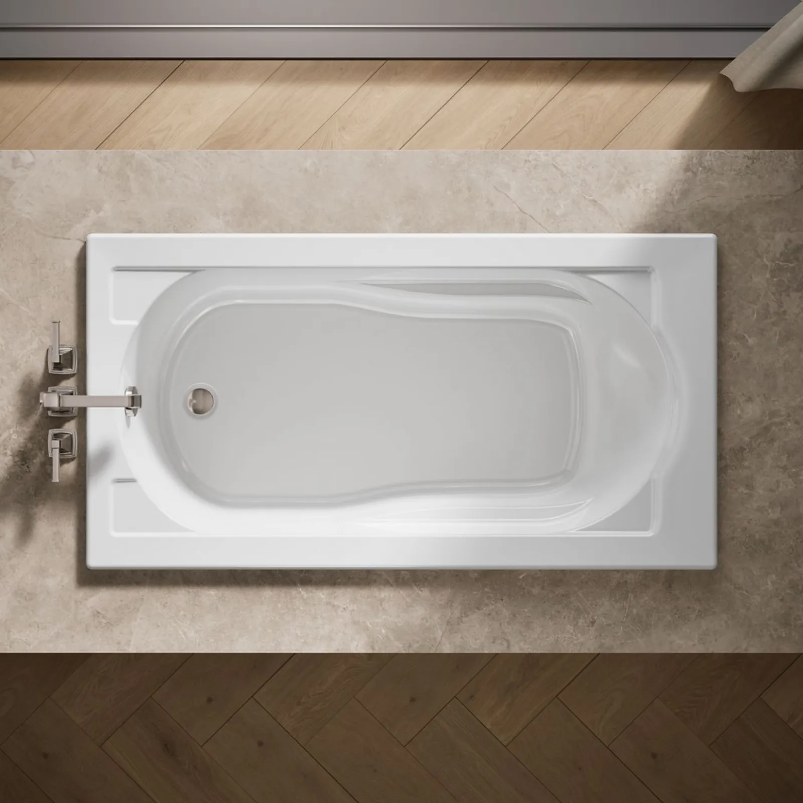 60" x 32" drop-in bath^Kohler Hot