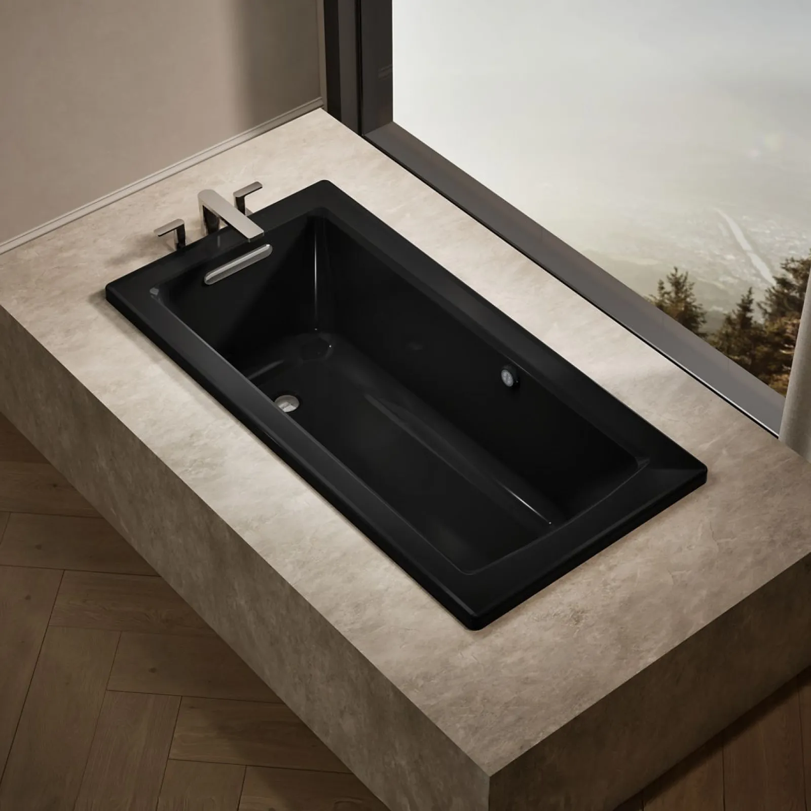 60" x 30" drop-in bath with Bask® heated surface^Kohler Hot