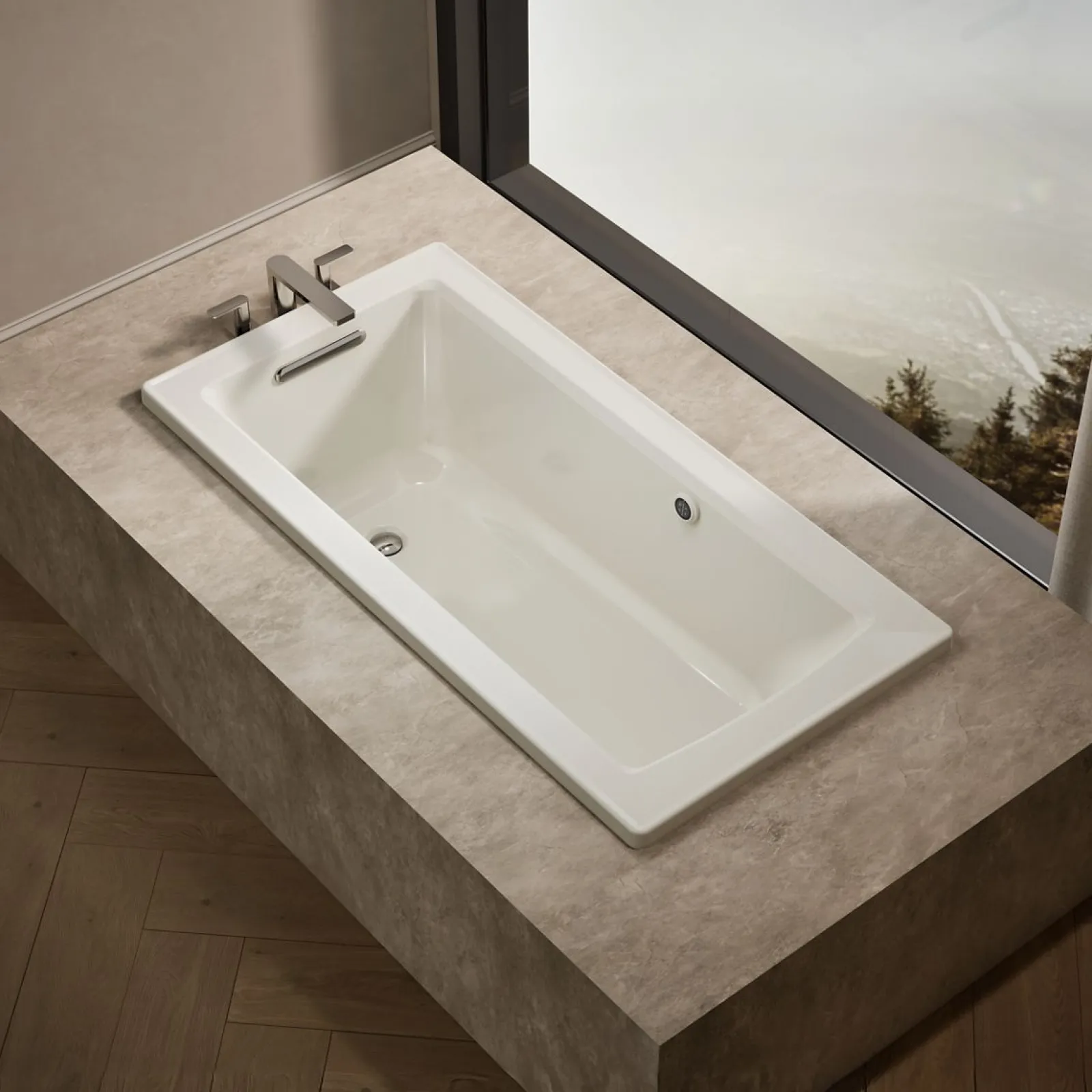 60" x 30" drop-in bath with Bask® heated surface^Kohler Hot