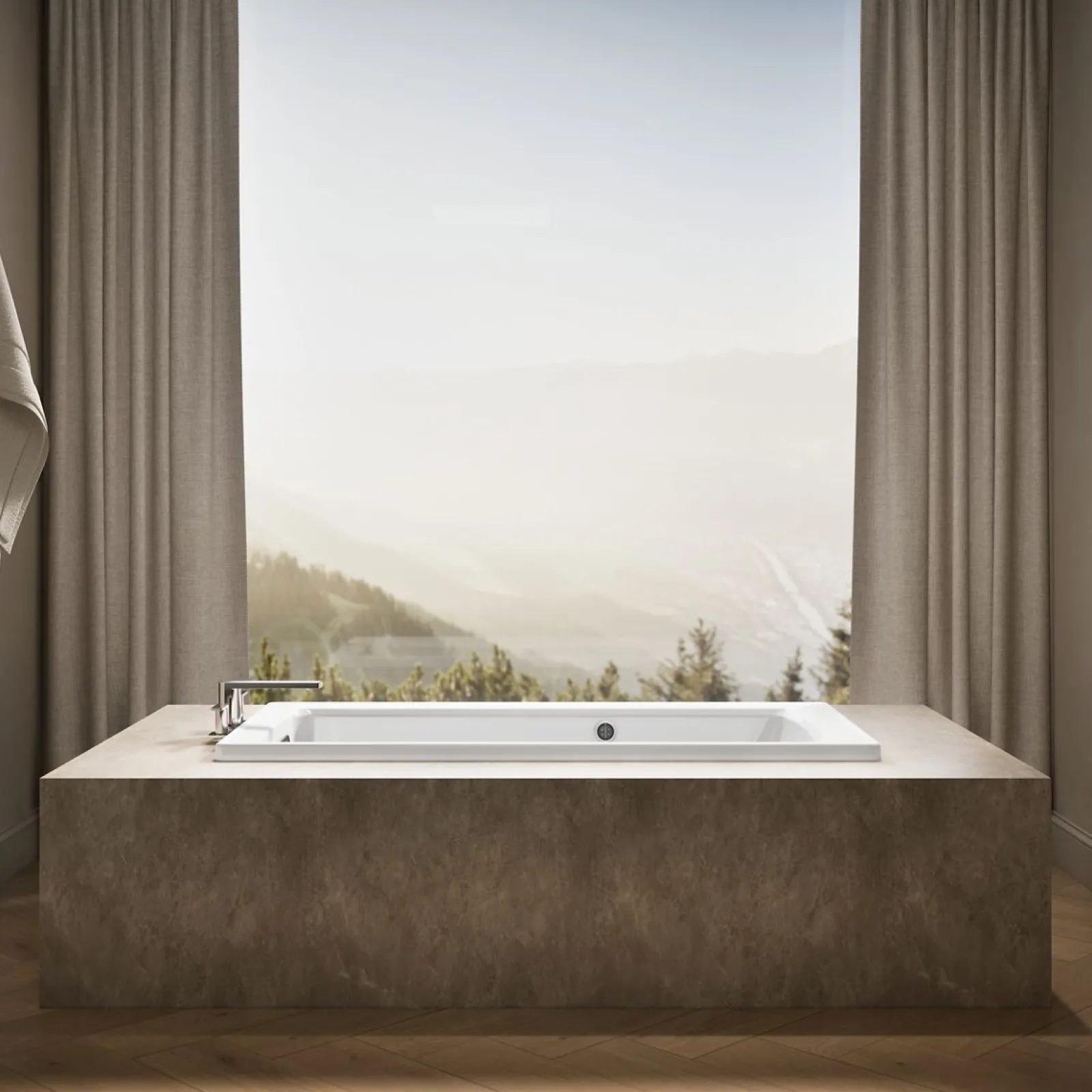 60" x 30" drop-in bath with Bask® heated surface^Kohler Hot