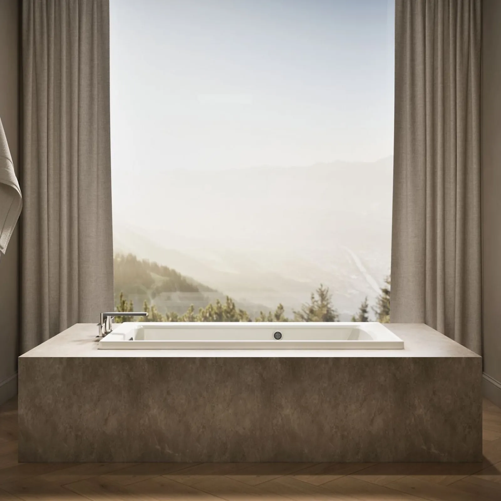 60" x 30" drop-in bath with Bask® heated surface^Kohler Hot