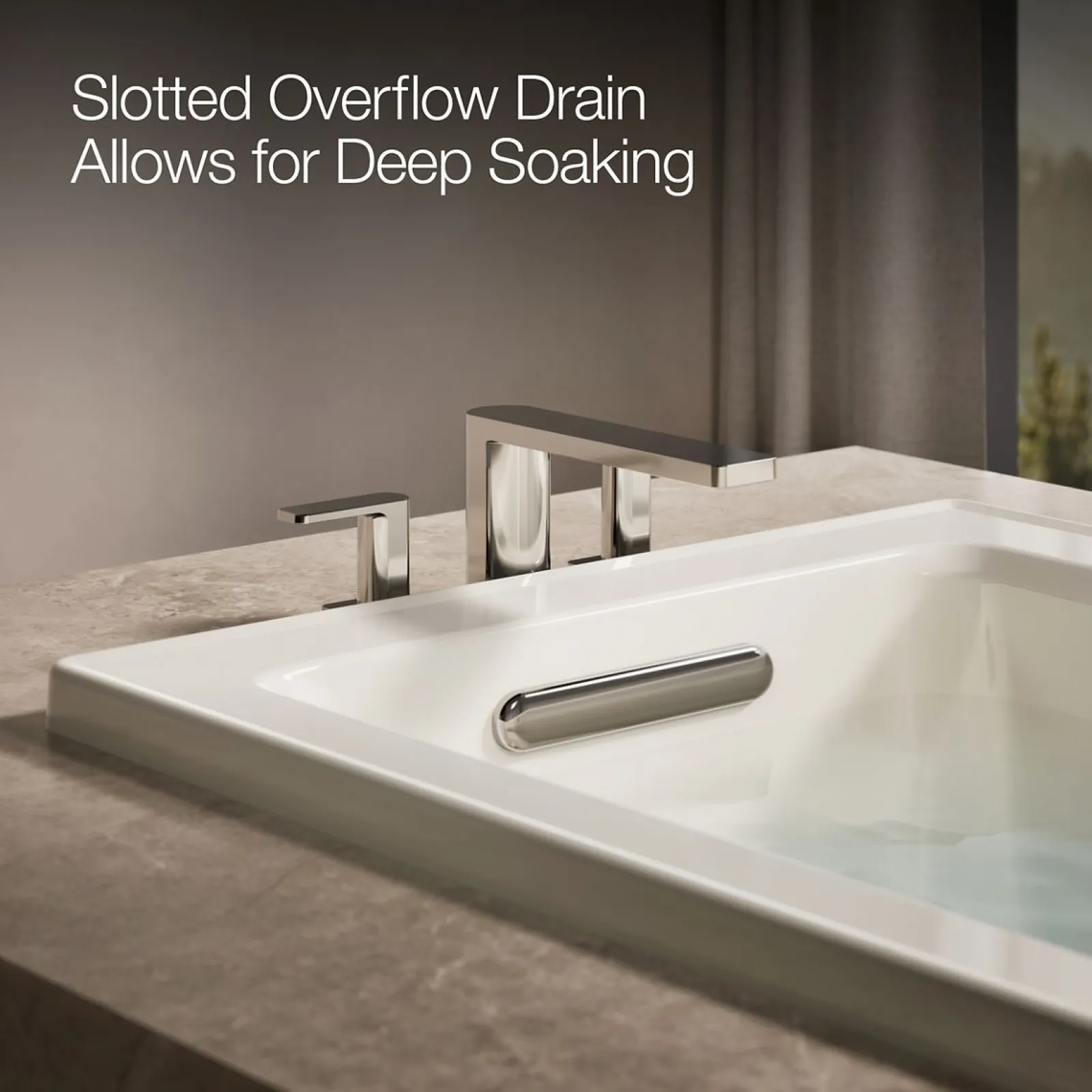 60" x 30" drop-in bath with Bask® heated surface^Kohler Hot