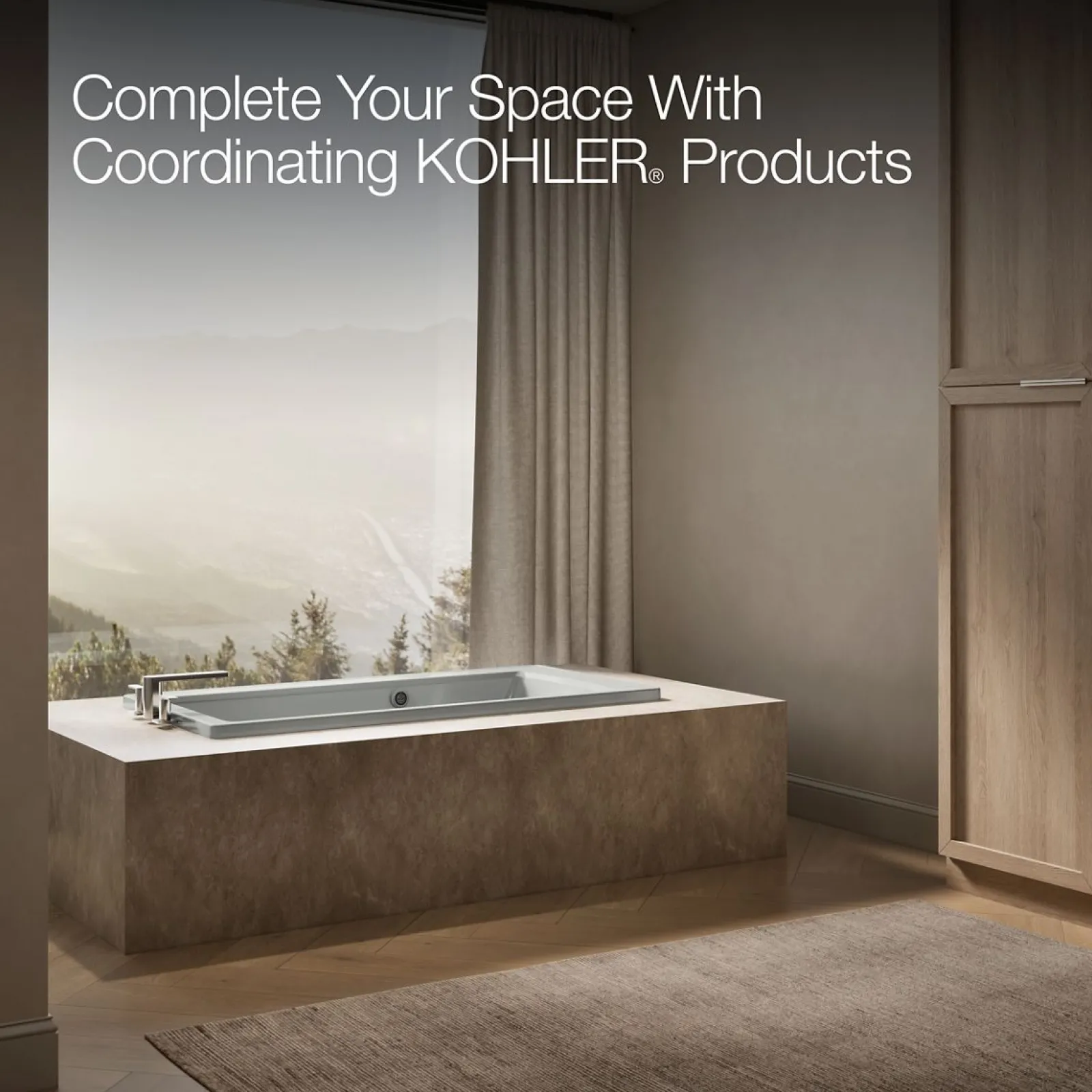 60" x 30" drop-in bath with Bask® heated surface^Kohler Hot