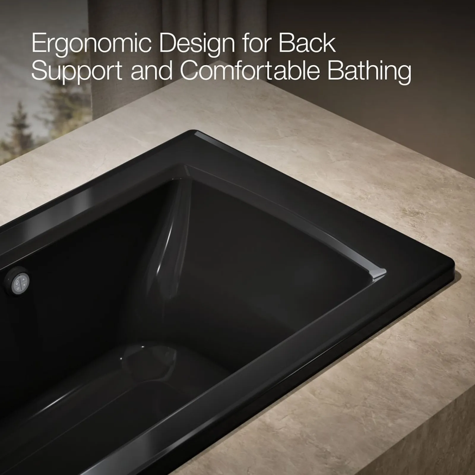 60" x 30" drop-in bath with Bask® heated surface^Kohler Hot