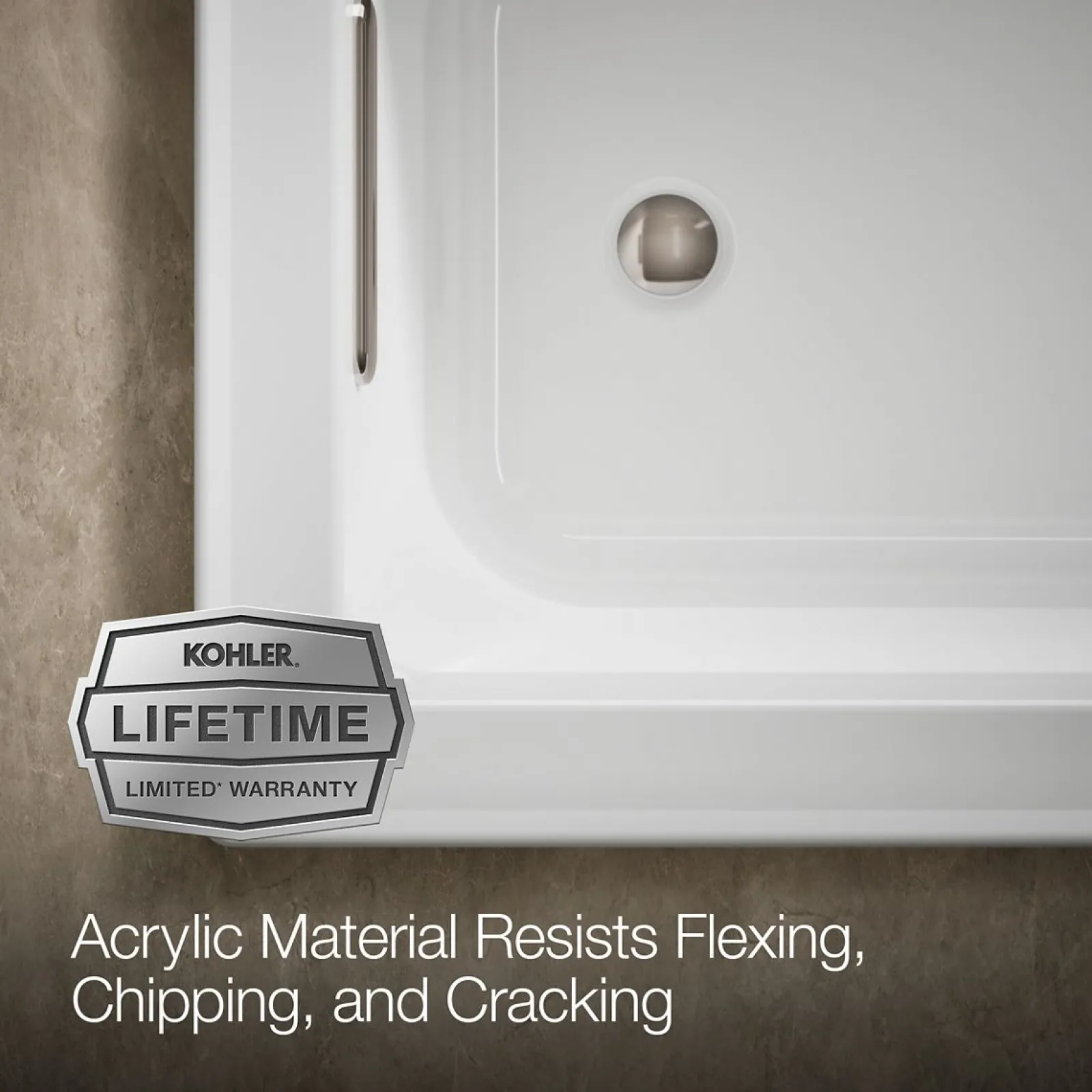 60" x 30" drop-in bath with Bask® heated surface^Kohler Hot