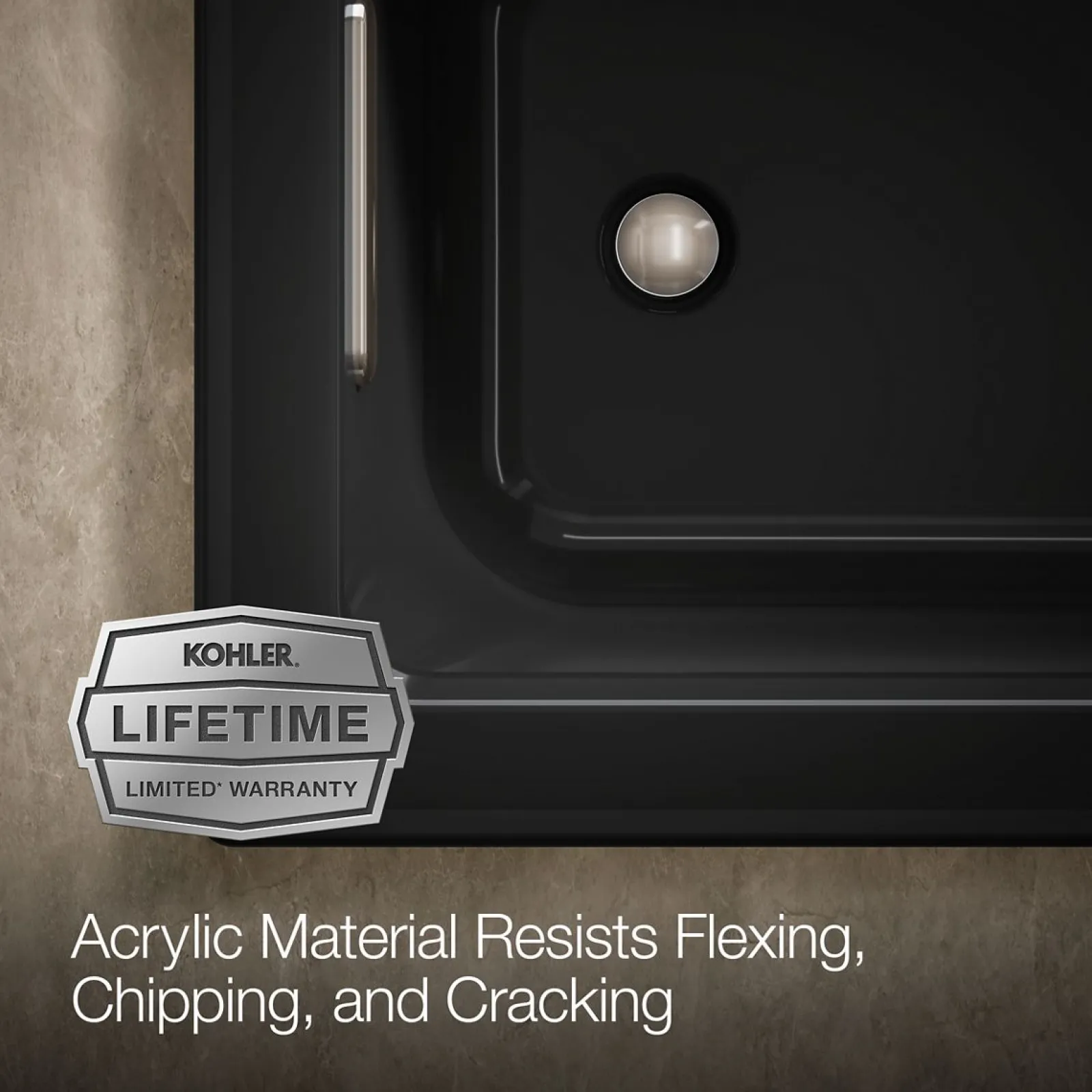60" x 30" drop-in bath with Bask® heated surface^Kohler Hot