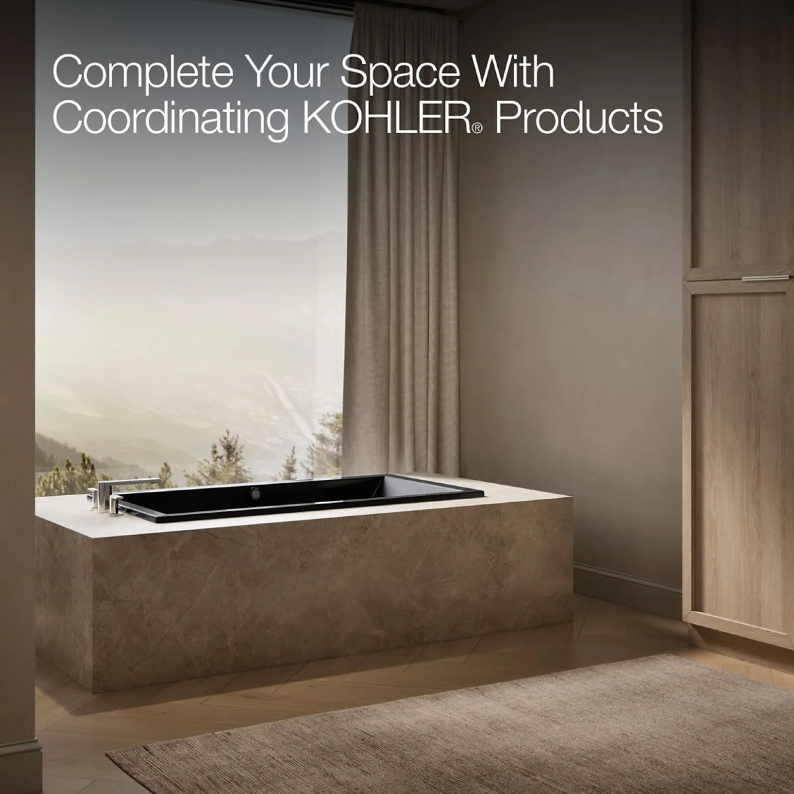60" x 32" drop-in bath with Bask® heated surface^Kohler Best