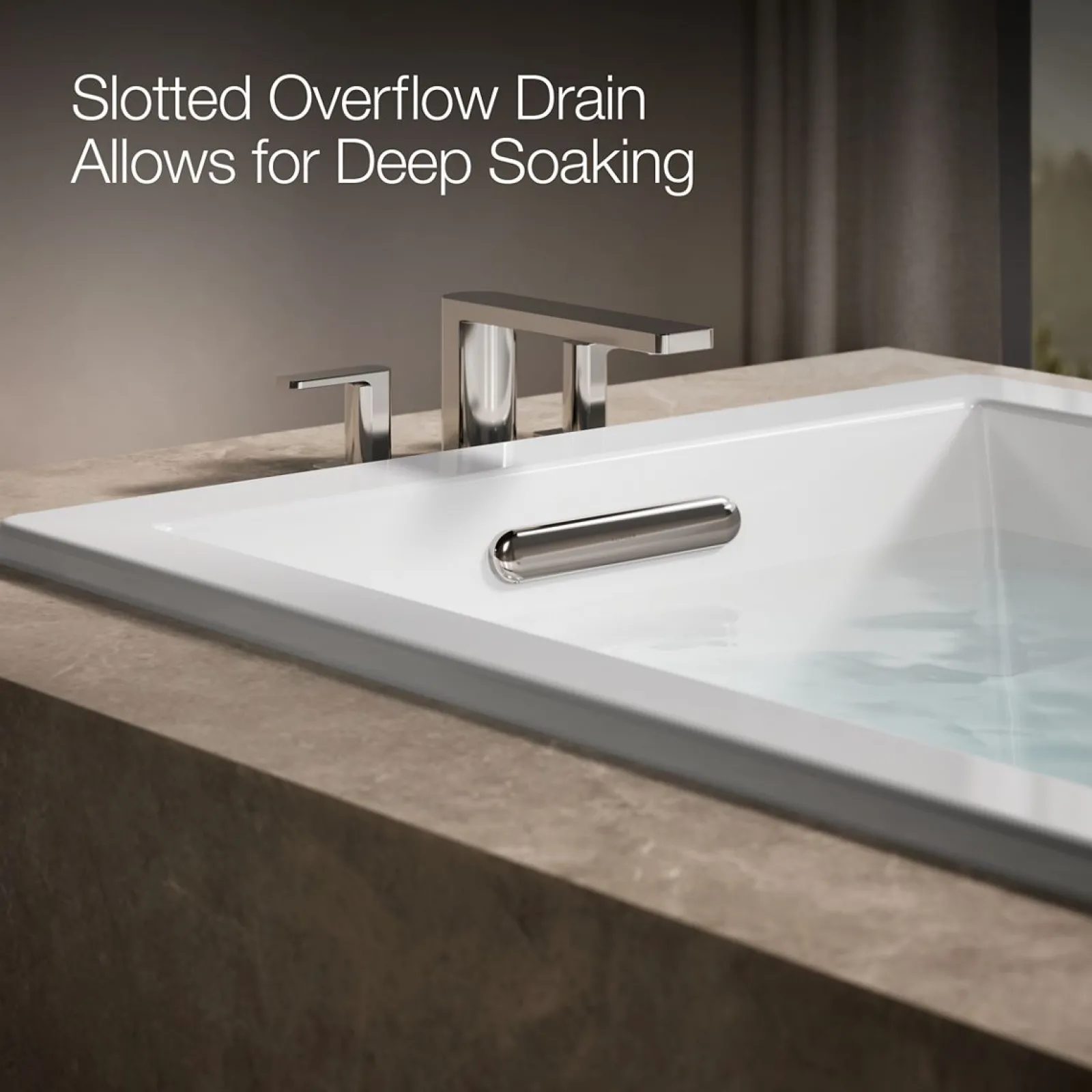 66" x 36" drop-in bath with Bask® heated surface^Kohler Clearance