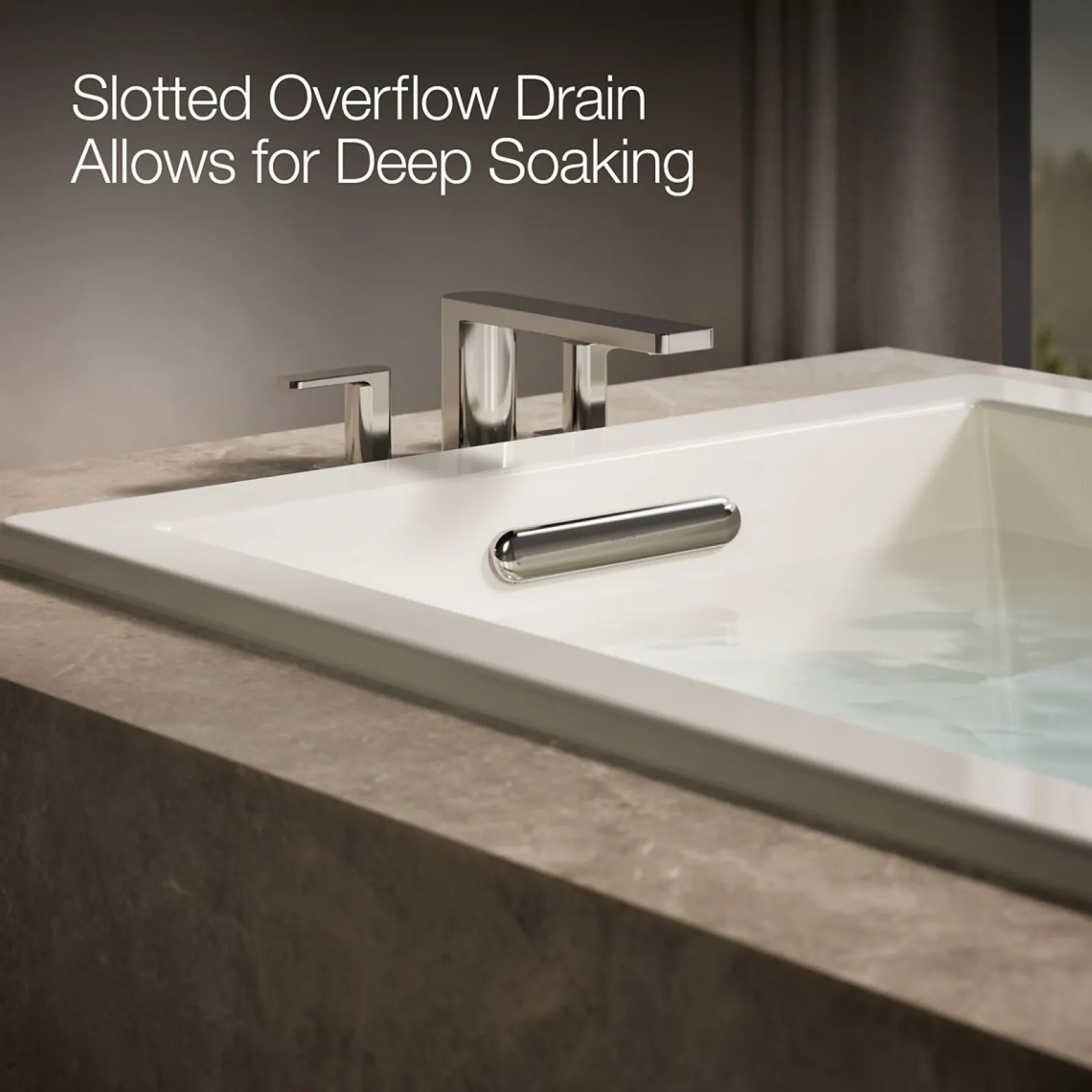 66" x 36" drop-in bath with Bask® heated surface^Kohler Clearance