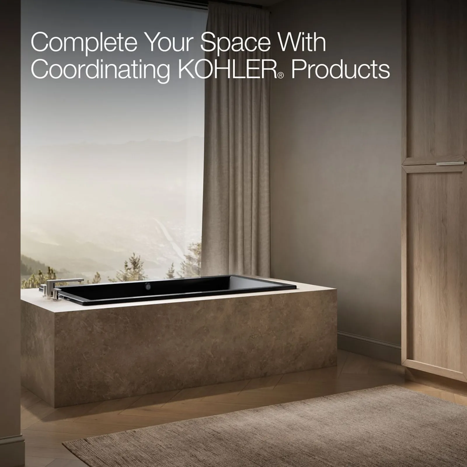 66" x 36" drop-in bath with Bask® heated surface^Kohler Clearance