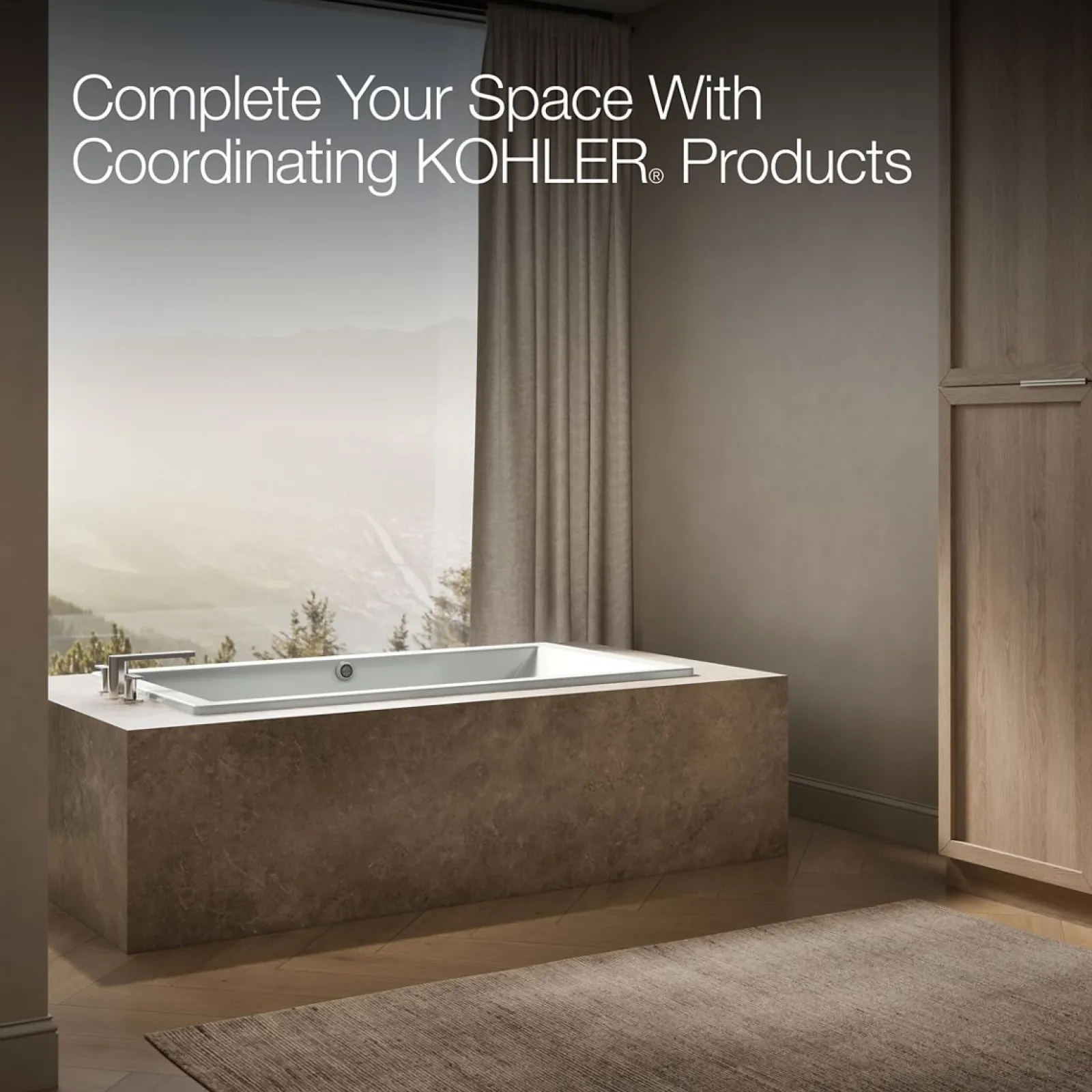 66" x 36" drop-in bath with Bask® heated surface^Kohler Clearance