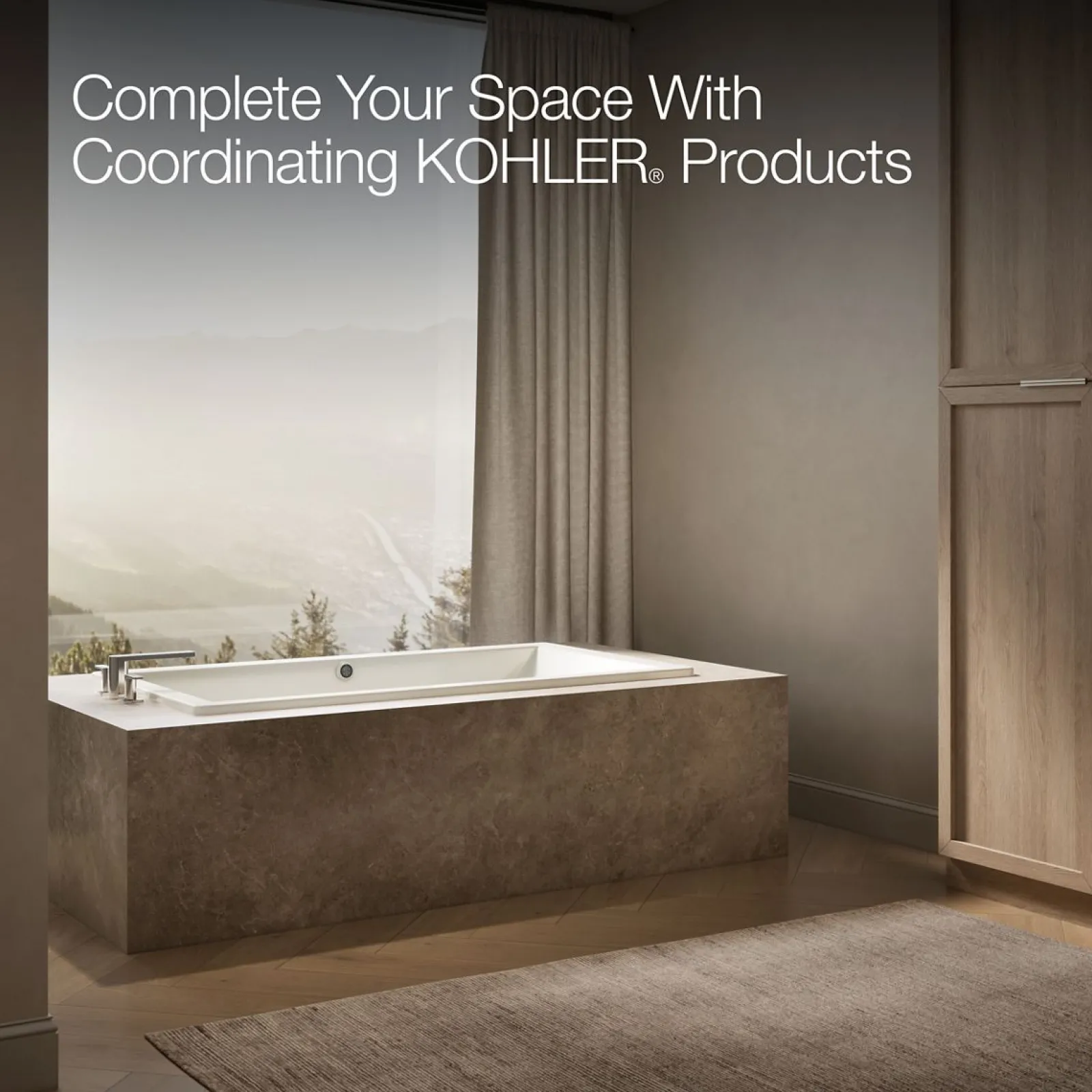 66" x 36" drop-in bath with Bask® heated surface^Kohler Clearance