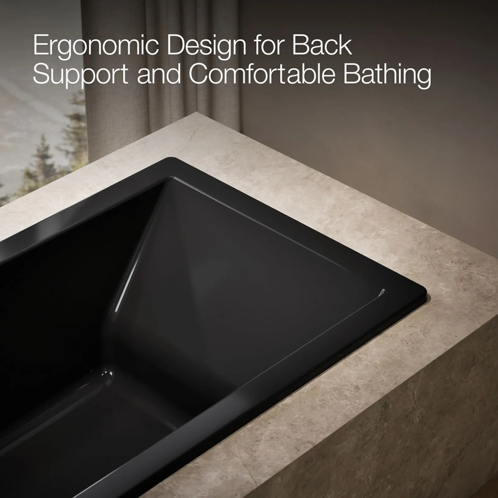 66" x 36" drop-in bath with Bask® heated surface^Kohler Clearance