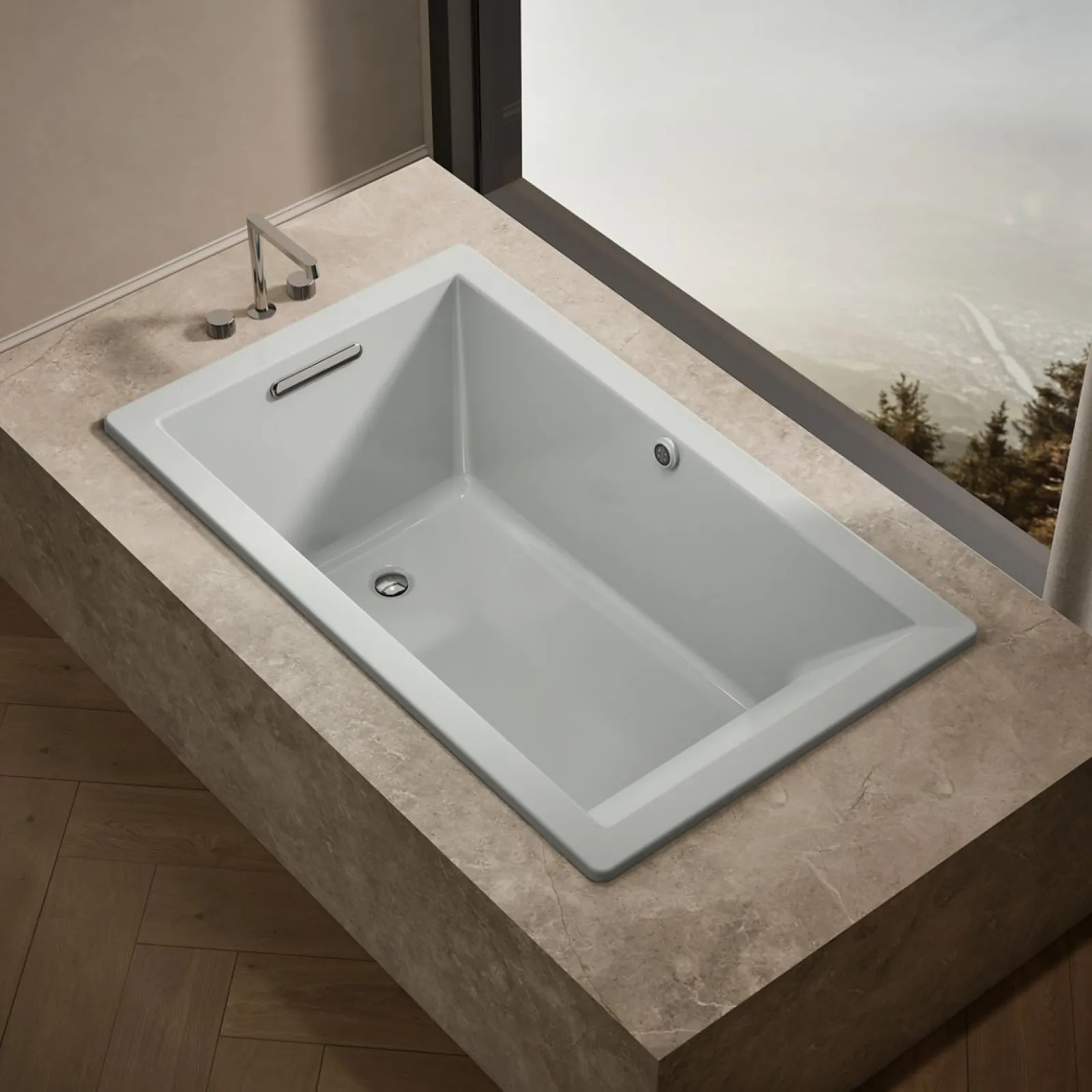 60" x 36" drop-in bath with Bask® heated surface^Kohler Best