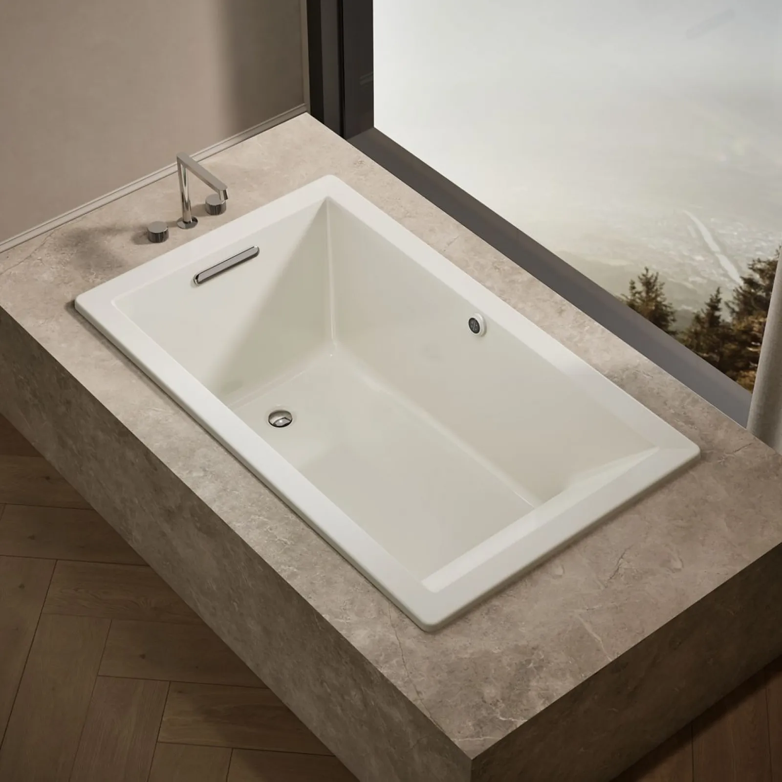 60" x 36" drop-in bath with Bask® heated surface^Kohler Best