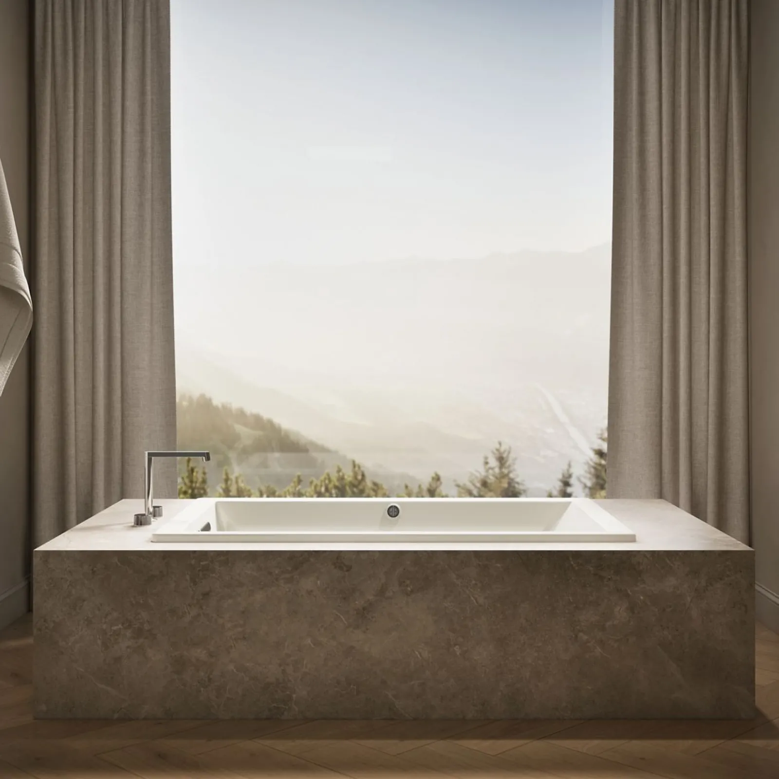 60" x 36" drop-in bath with Bask® heated surface^Kohler Best