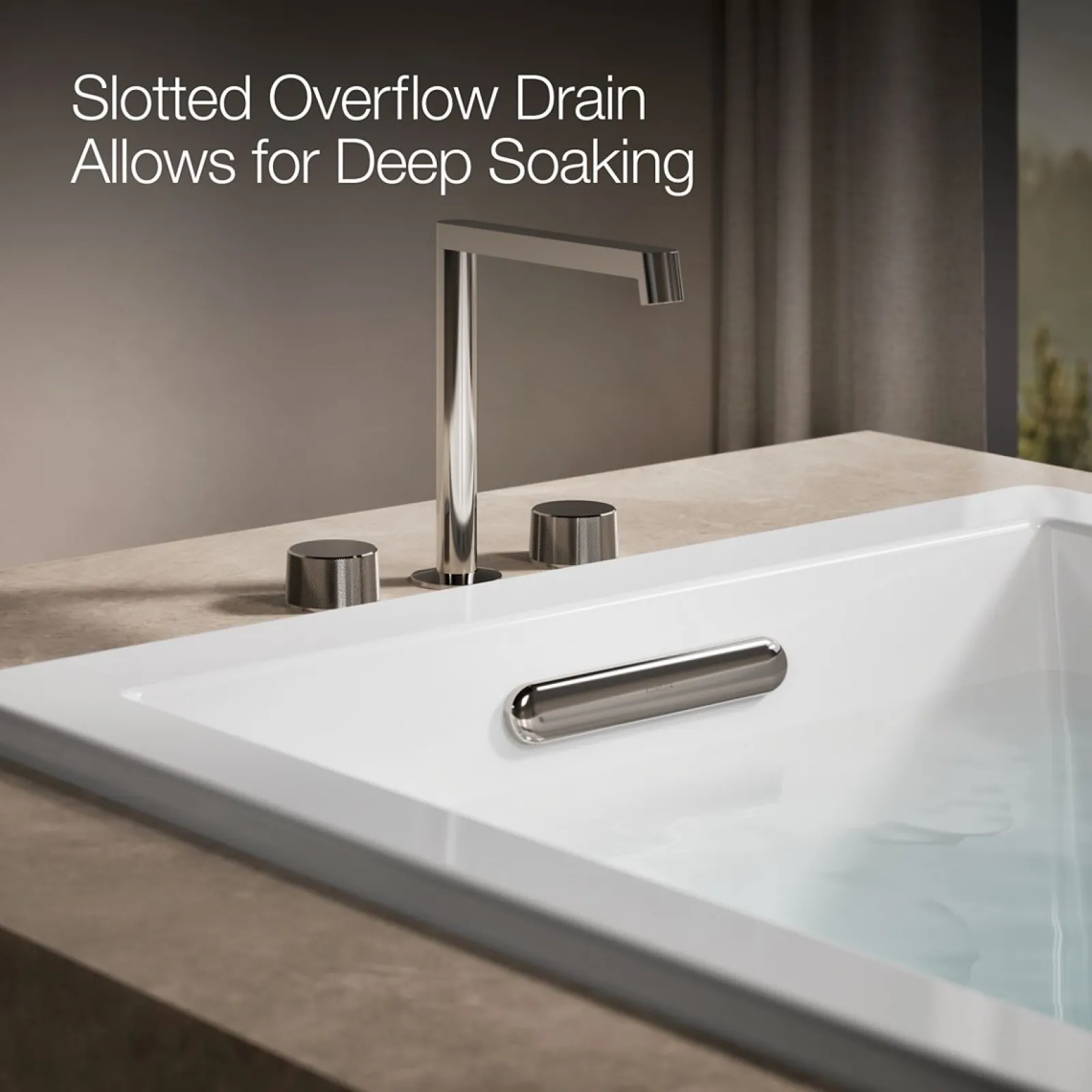 60" x 36" drop-in bath with Bask® heated surface^Kohler Best