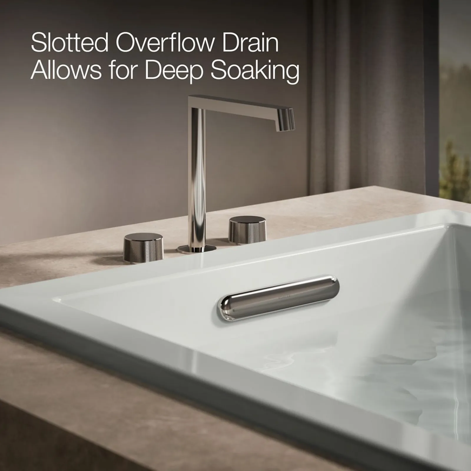 60" x 36" drop-in bath with Bask® heated surface^Kohler Best