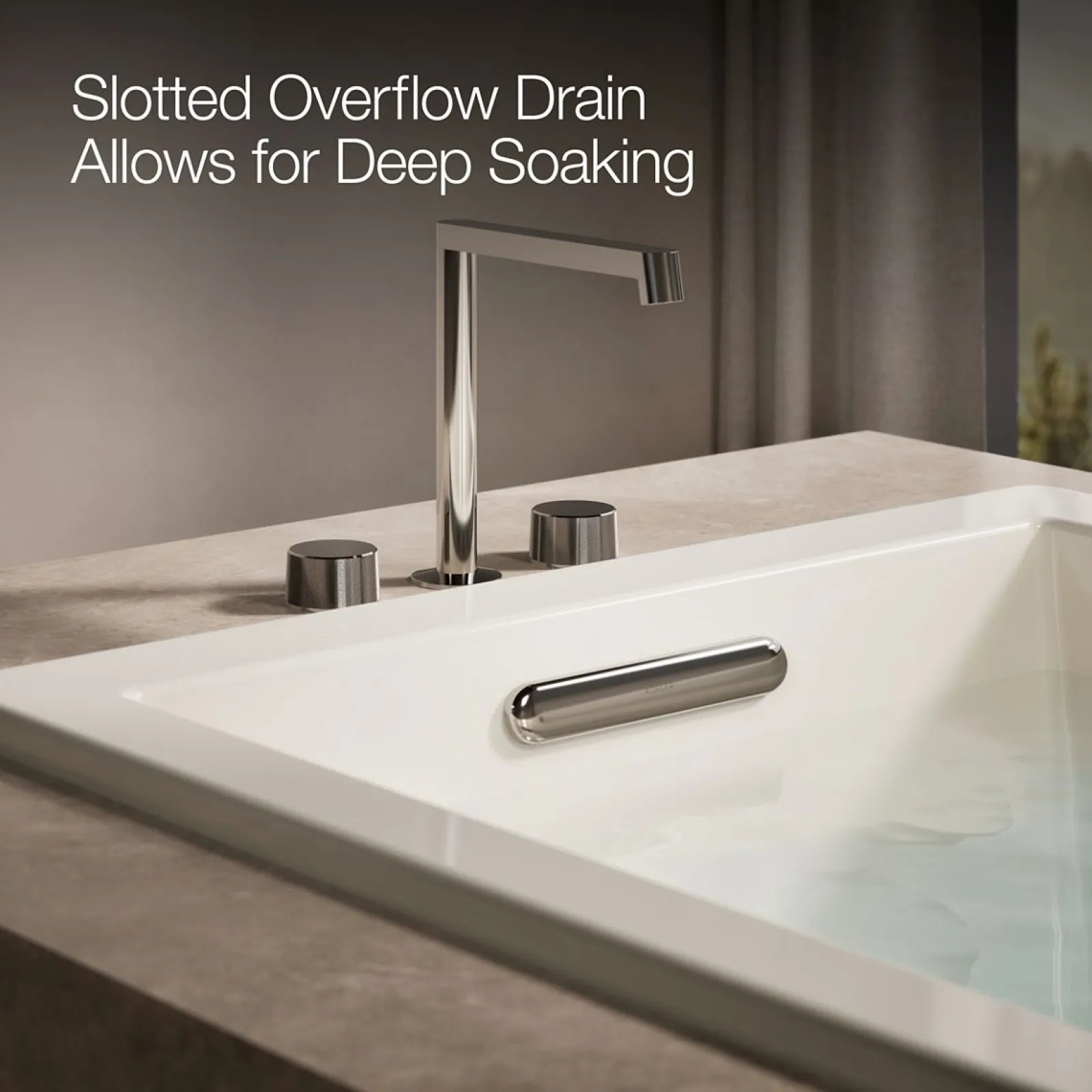 60" x 36" drop-in bath with Bask® heated surface^Kohler Best