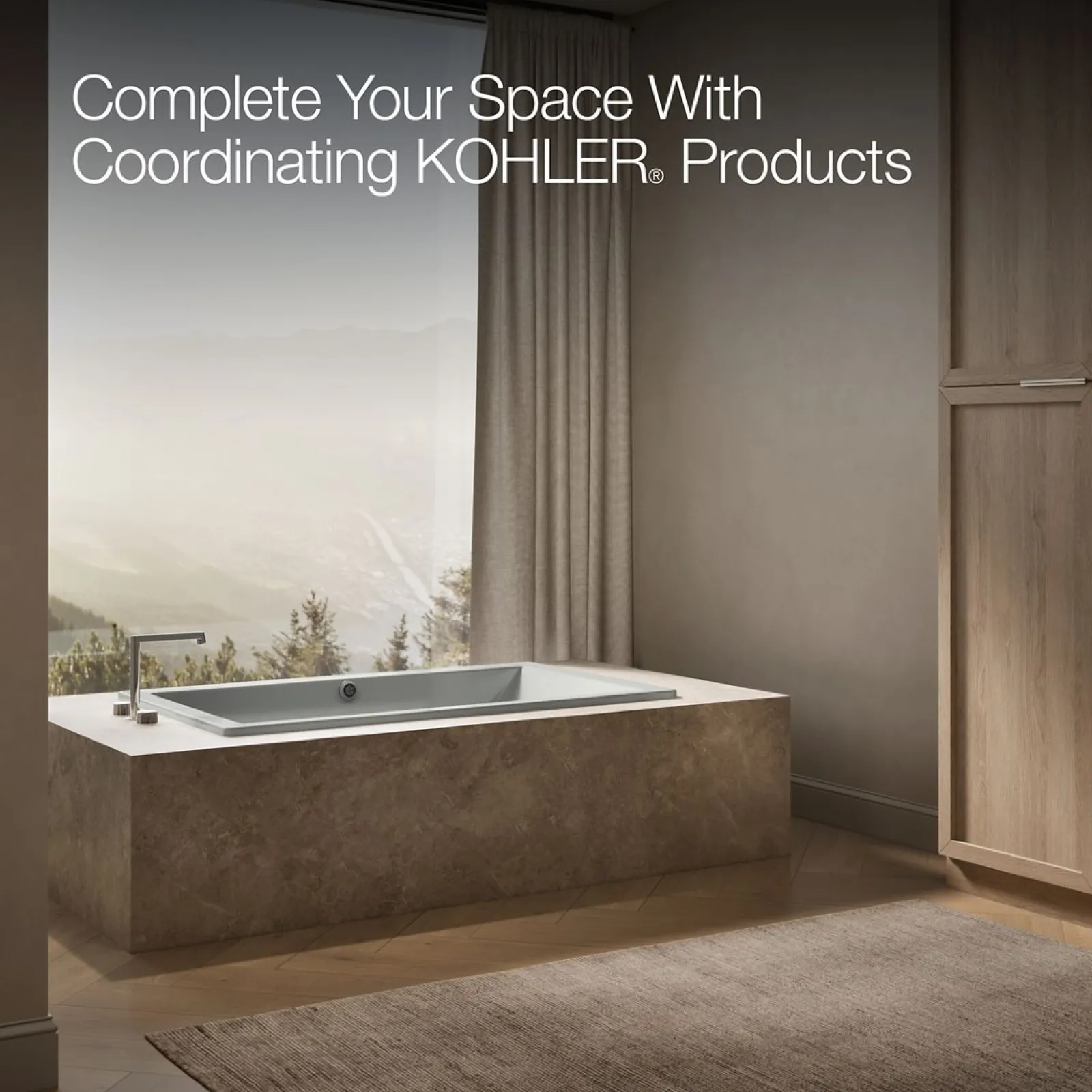 60" x 36" drop-in bath with Bask® heated surface^Kohler Best
