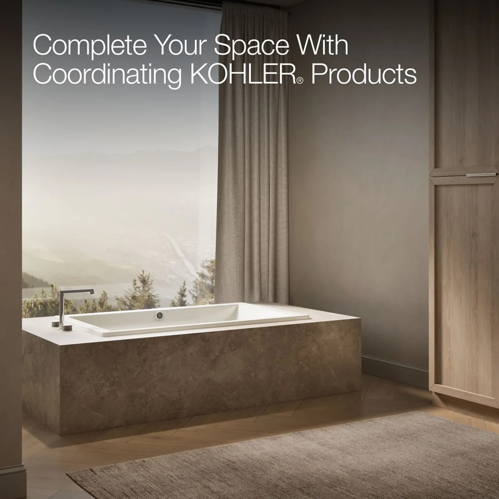60" x 36" drop-in bath with Bask® heated surface^Kohler Best