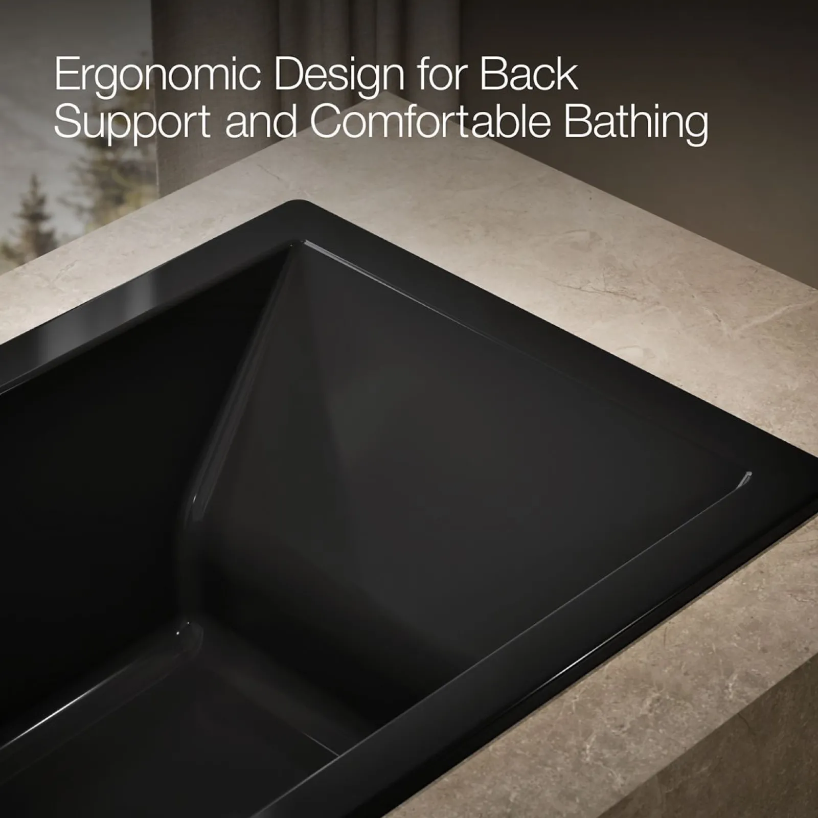 60" x 36" drop-in bath with Bask® heated surface^Kohler Best