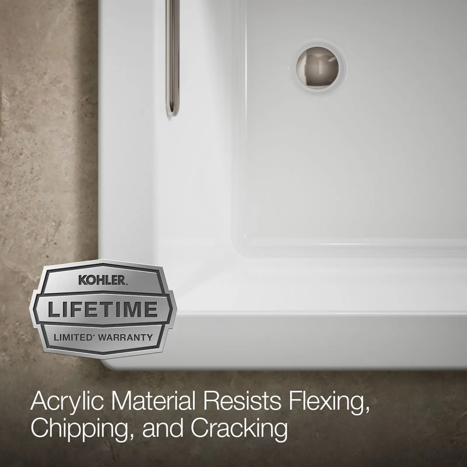 60" x 36" drop-in bath with Bask® heated surface^Kohler Best