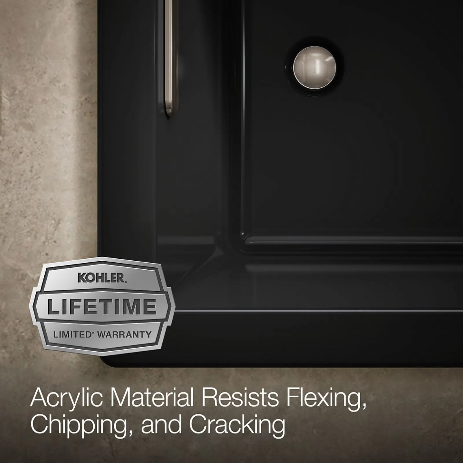 60" x 36" drop-in bath with Bask® heated surface^Kohler Best