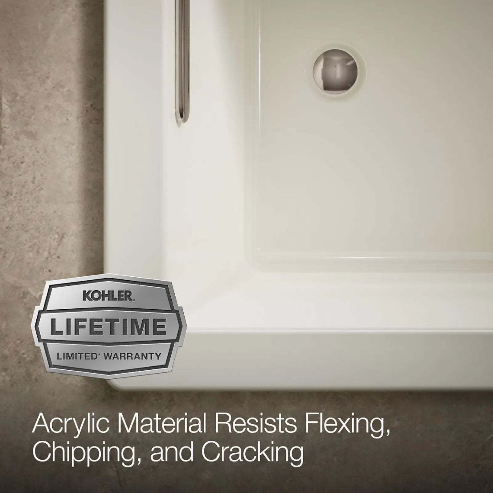 60" x 36" drop-in bath with Bask® heated surface^Kohler Best