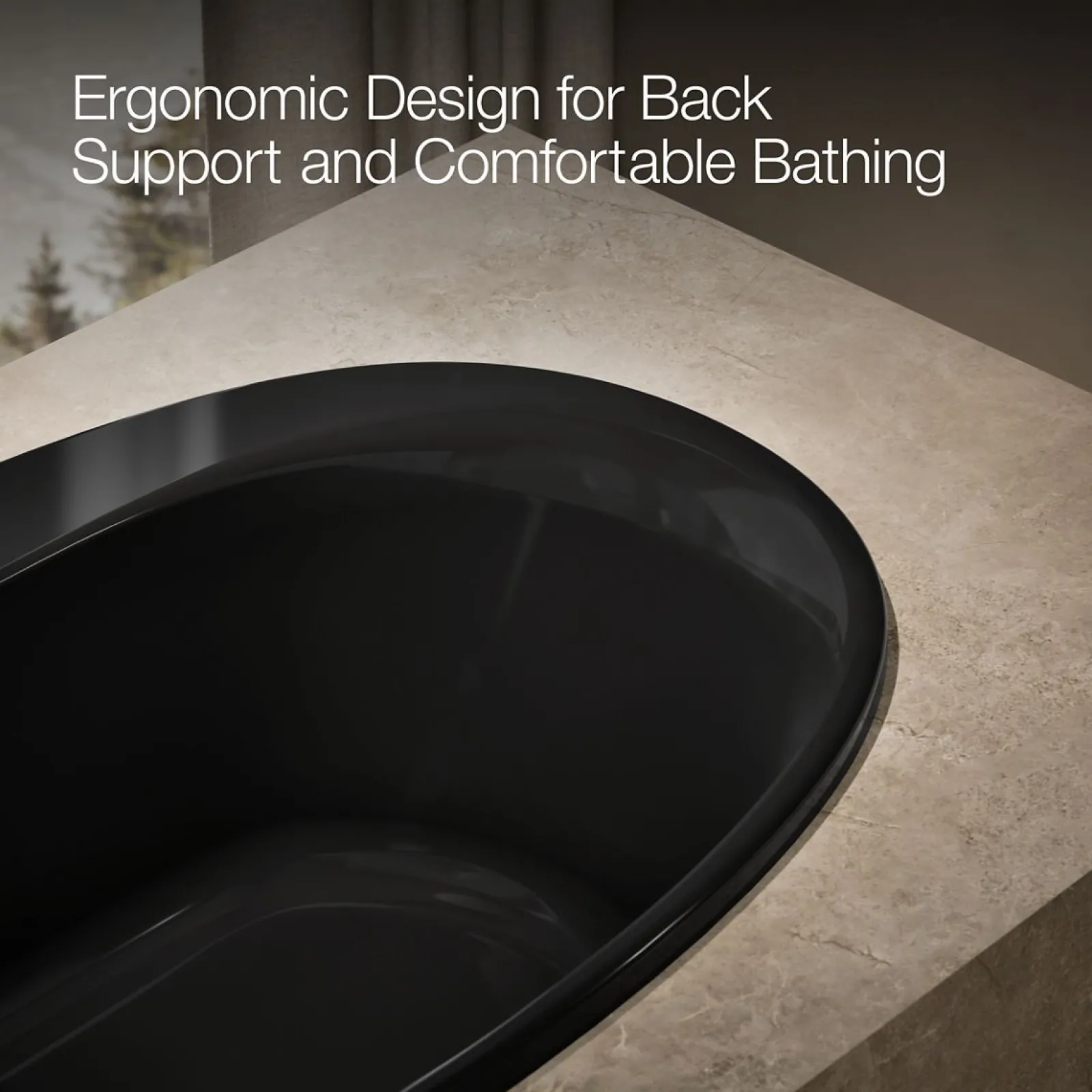 59-3/4" x 35-3/4" drop-in bath with Bask® heated surface^Kohler Hot
