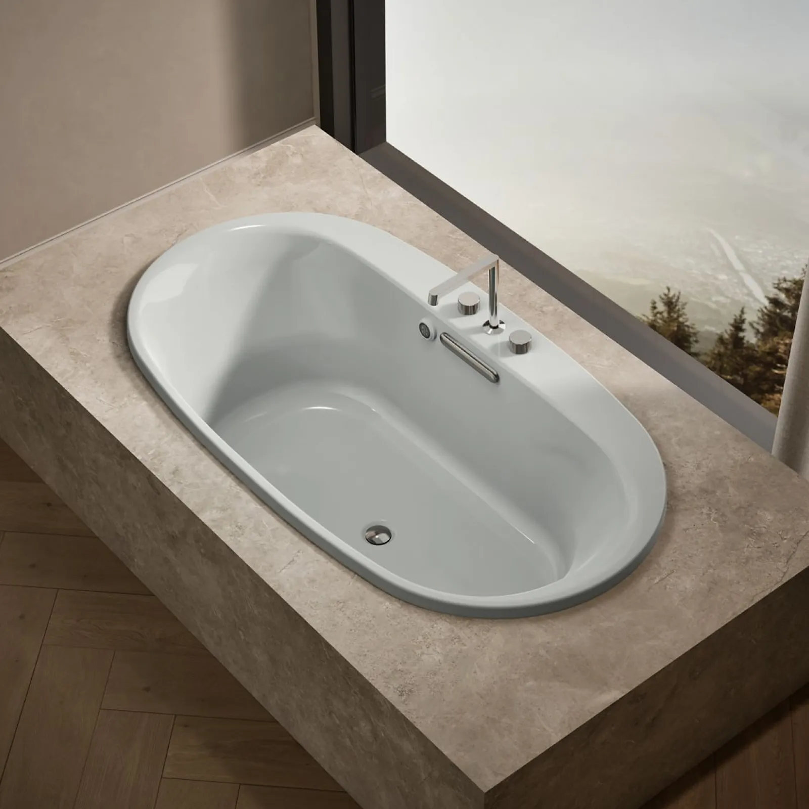 65-1/2" x 35-3/4" drop-in bath with Bask® heated surface^Kohler Discount
