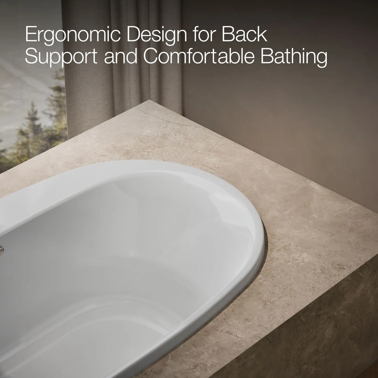 65-1/2" x 35-3/4" drop-in bath with Bask® heated surface^Kohler Discount