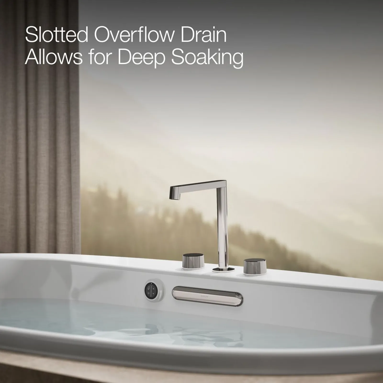 71-1/2" x 41-1/2" drop-in bath with Bask® heated surface^Kohler New