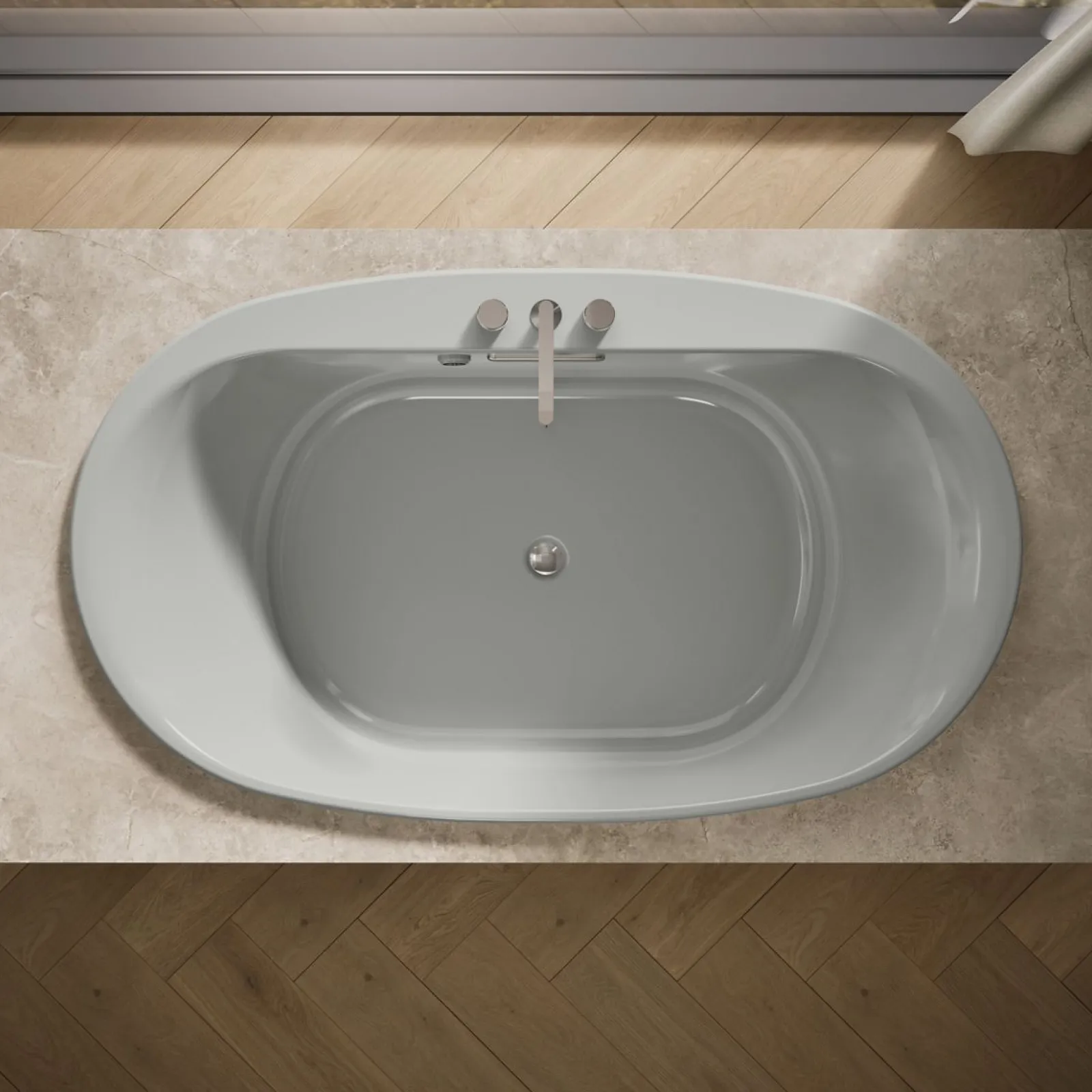 71-1/2" x 41-1/2" drop-in bath with Bask® heated surface^Kohler New