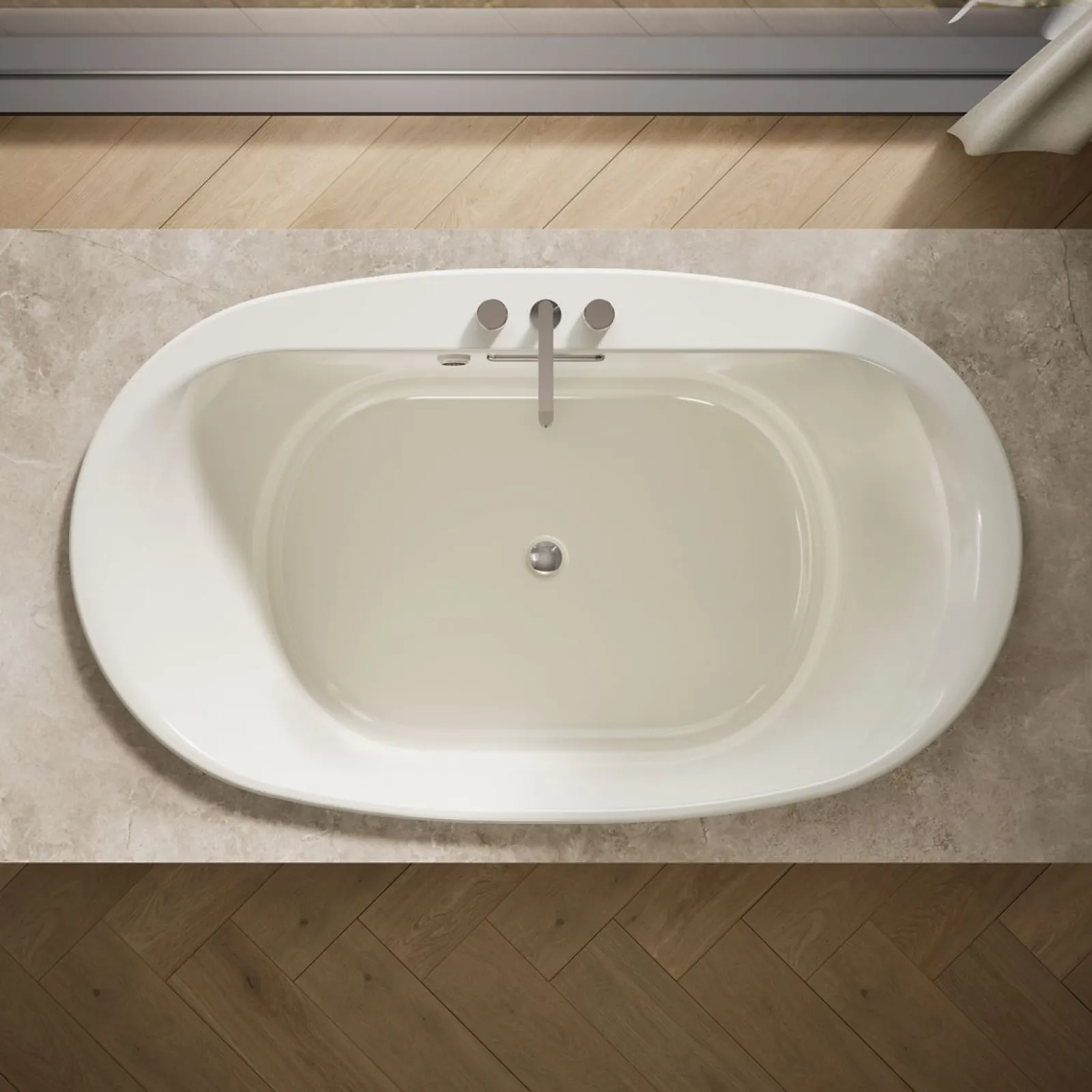 71-1/2" x 41-1/2" drop-in bath with Bask® heated surface^Kohler New