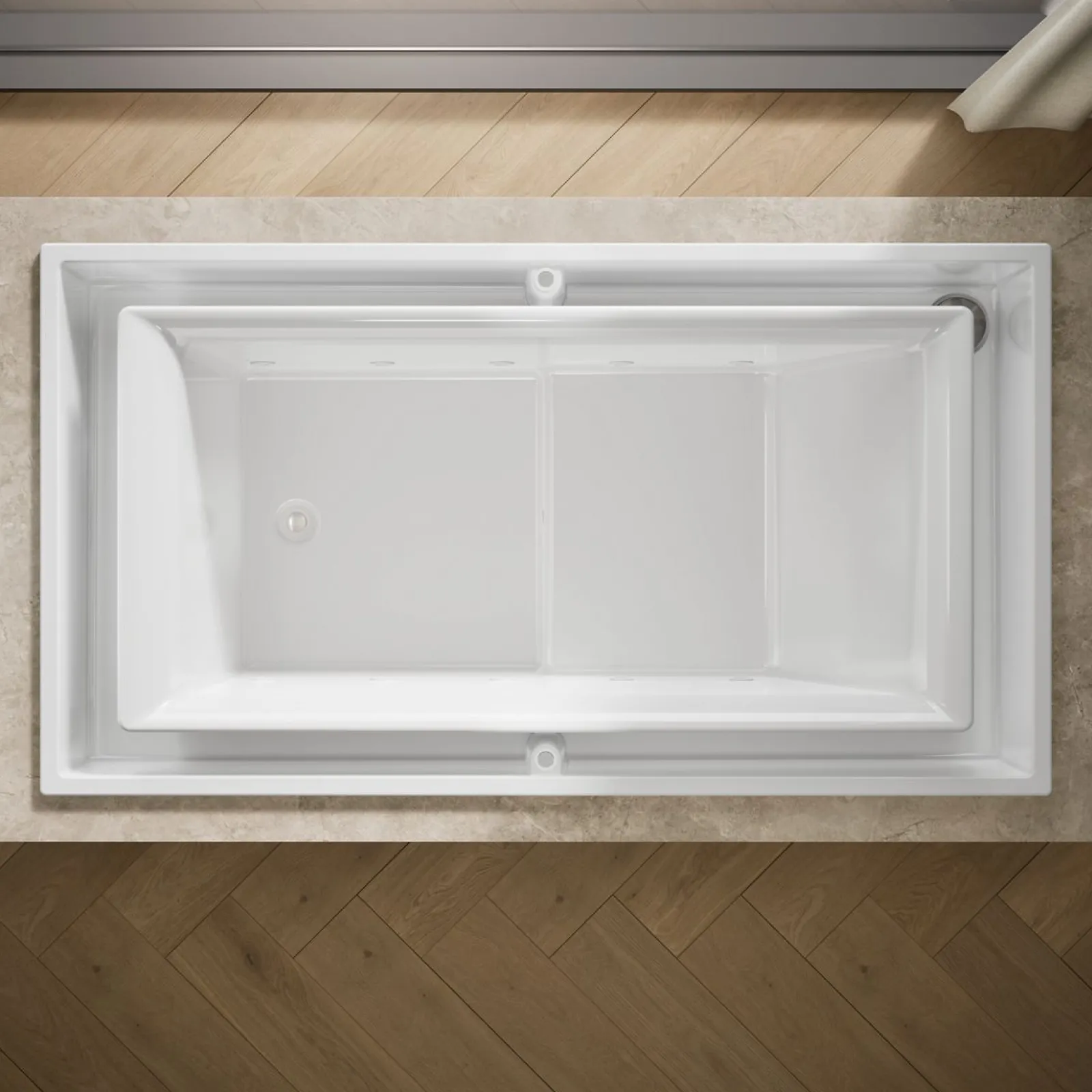 63" x 31-1/2" drop-in Effervescence bath^Kohler Hot